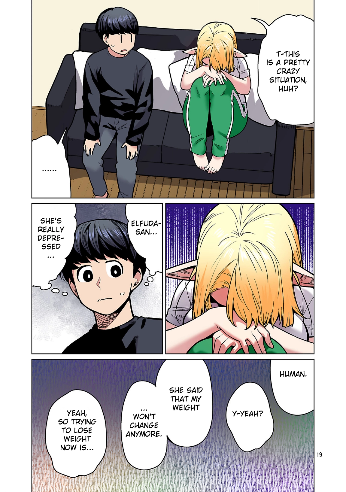 Shin Elf-san wa Yaserarenai. (Official Colored) Chapter 23 page 19 - 