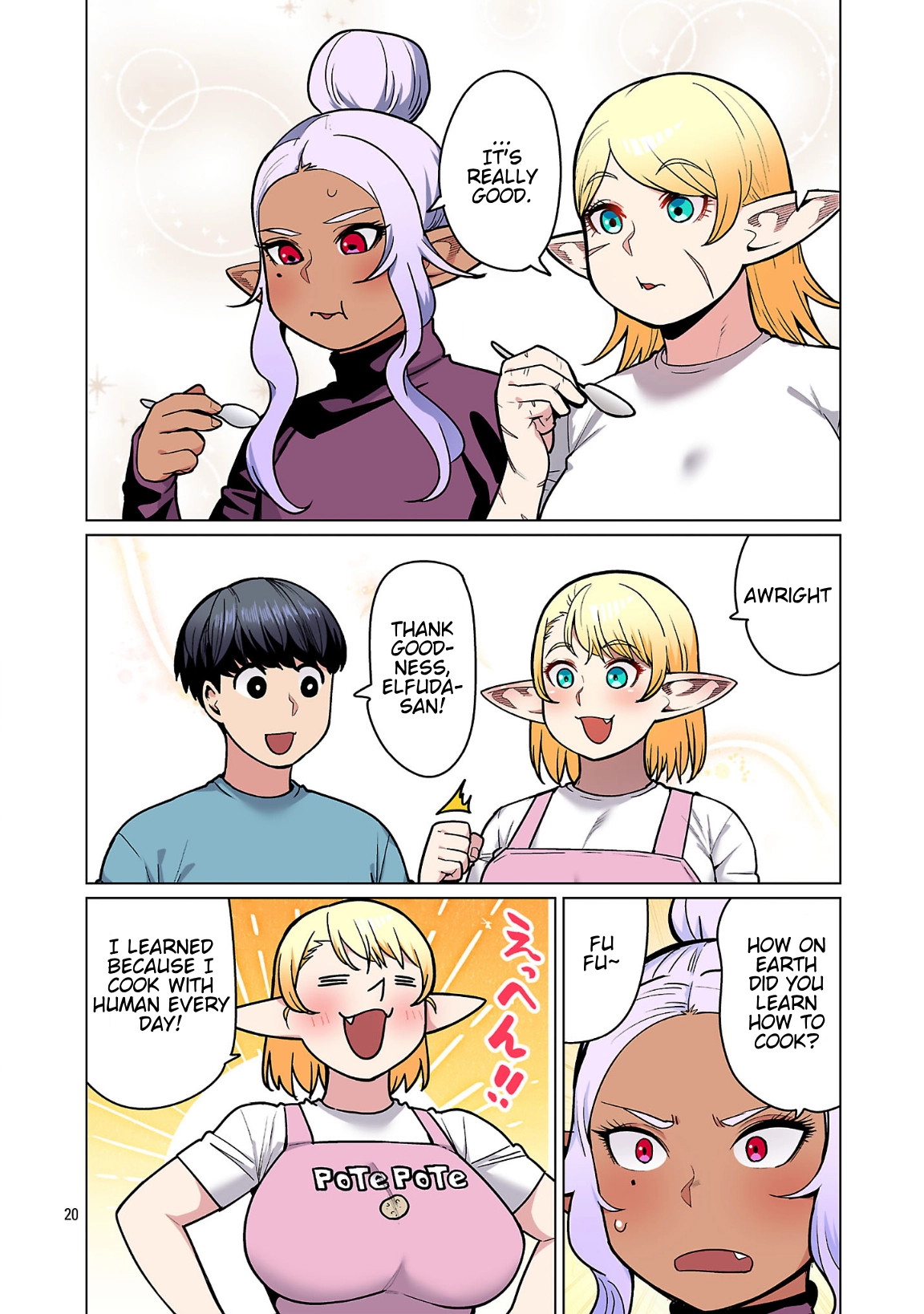 Shin Elf-san wa Yaserarenai. (Official Colored) Chapter 24 page 21 - 