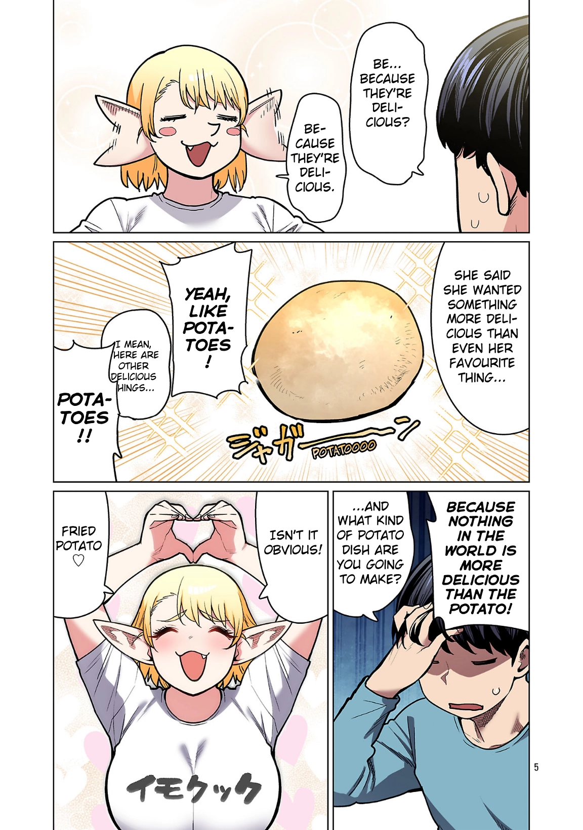 Shin Elf-san wa Yaserarenai. (Official Colored) Chapter 24 page 6 - 