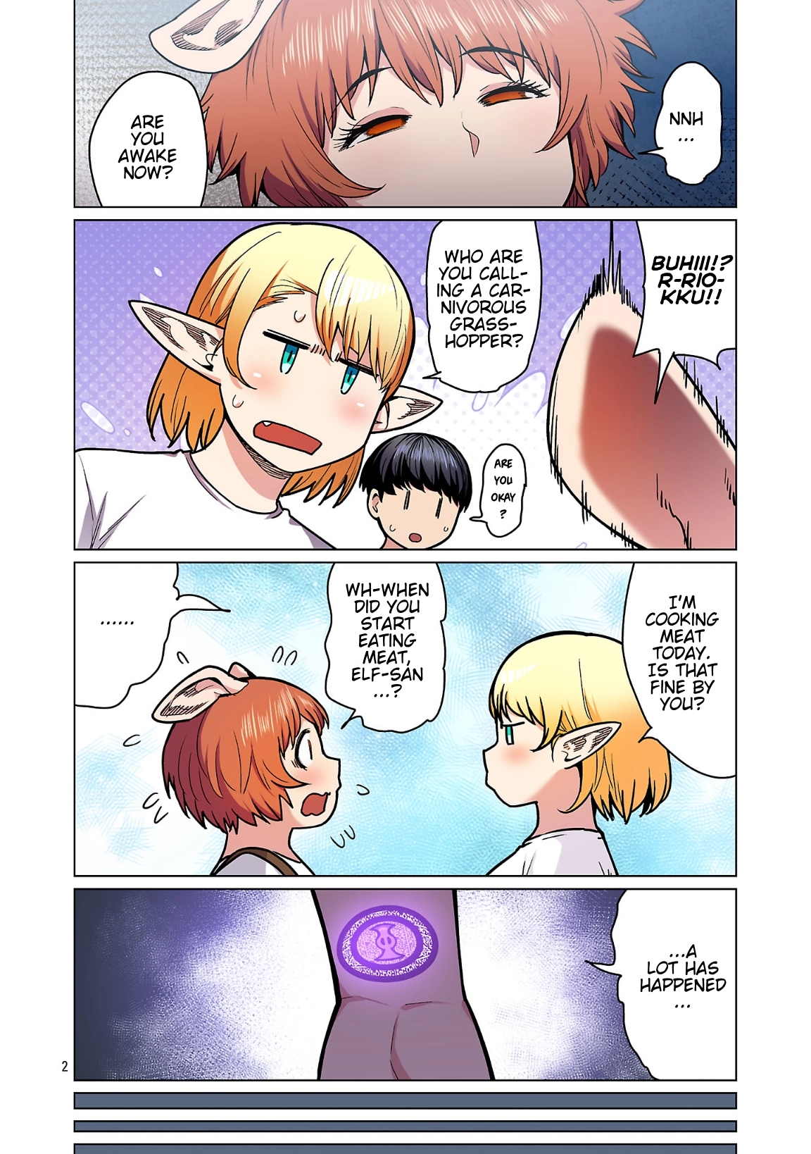 Shin Elf-san wa Yaserarenai. (Official Colored) Chapter 25 page 3 - 