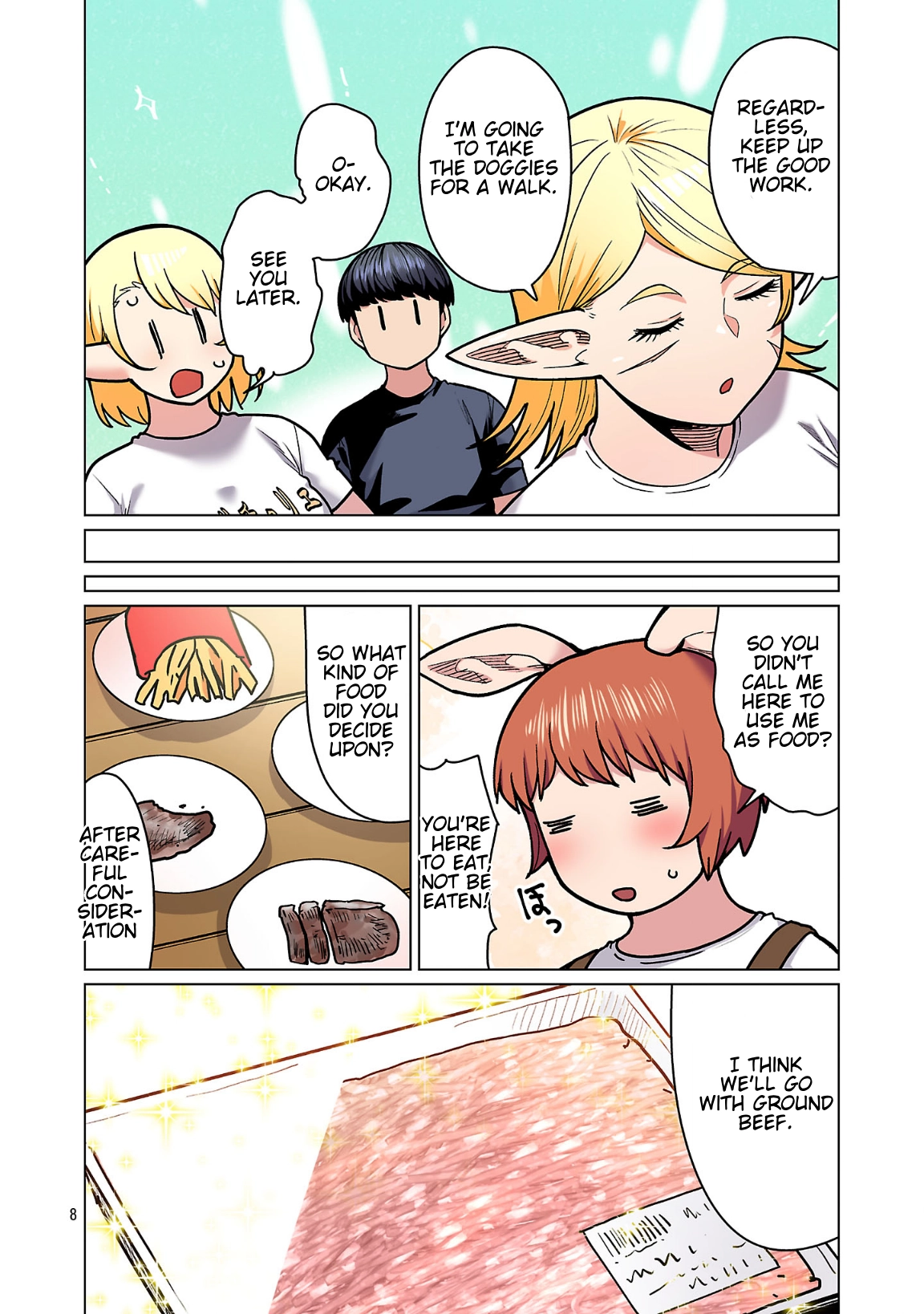 Shin Elf-san wa Yaserarenai. (Official Colored) Chapter 25 page 9 - 