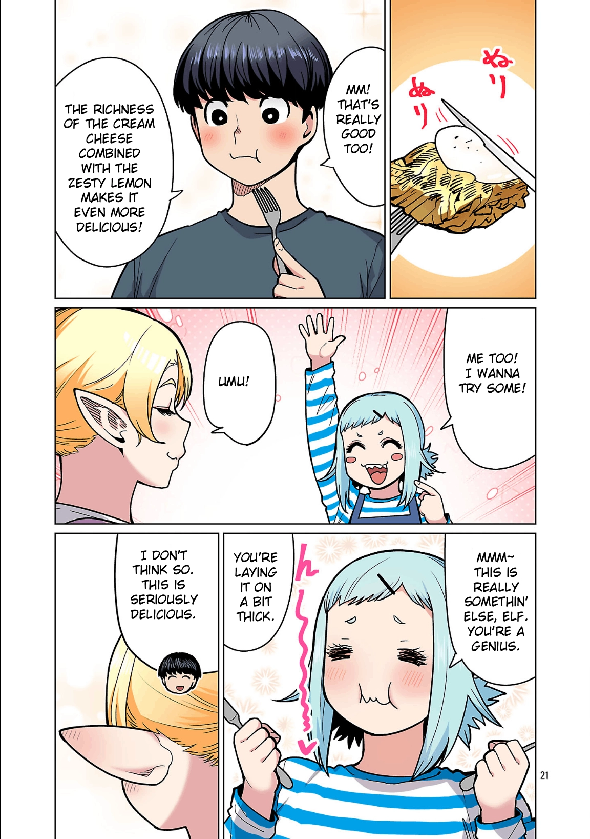 Shin Elf-san wa Yaserarenai. (Official Colored) Chapter 26 page 22 - 
