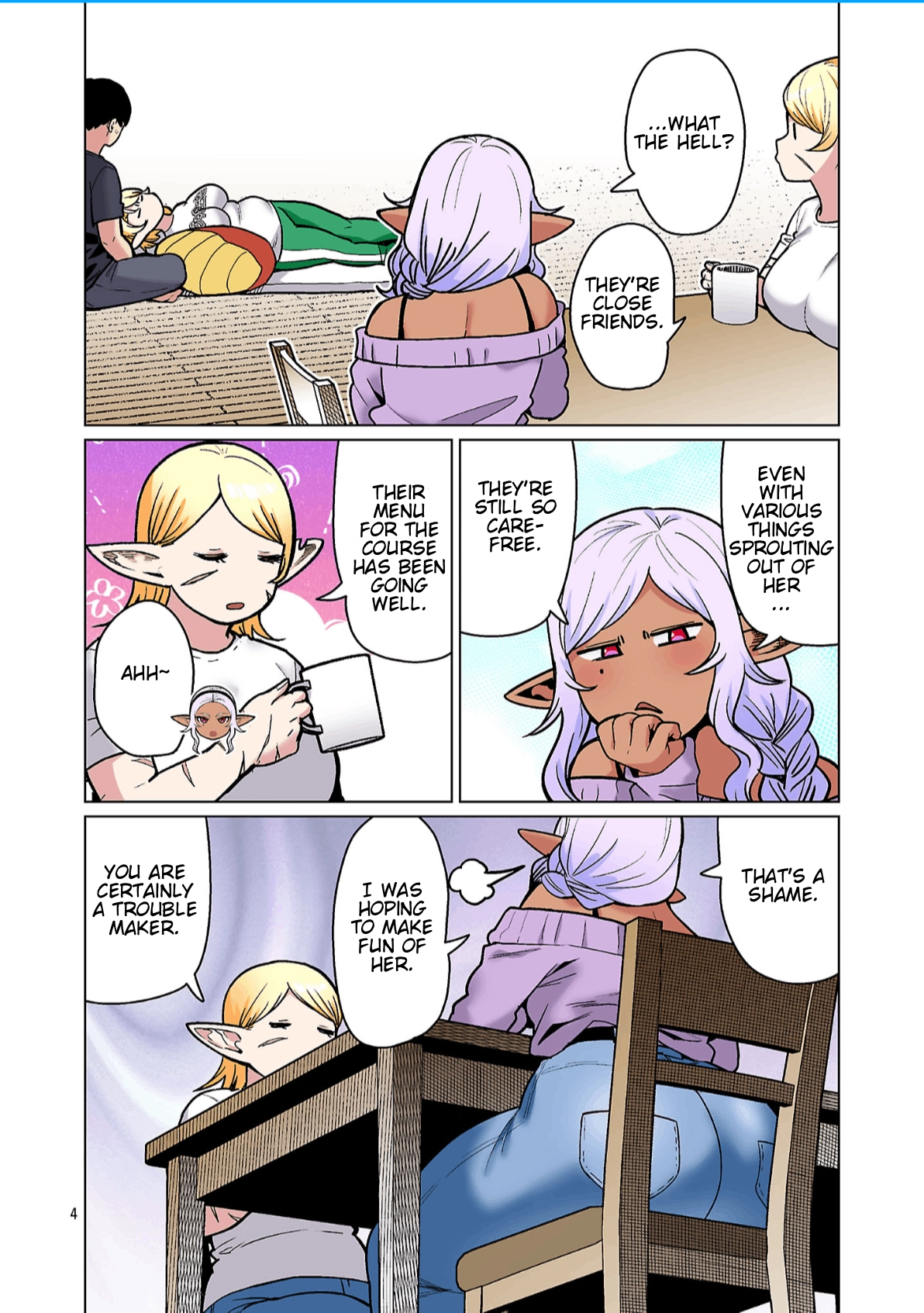 Shin Elf-san wa Yaserarenai. (Official Colored) Chapter 28 page 6 - 