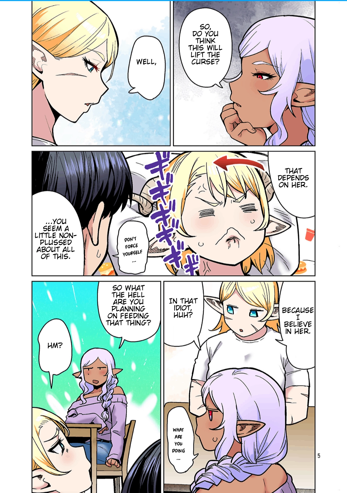 Shin Elf-san wa Yaserarenai. (Official Colored) Chapter 28 page 7 - 