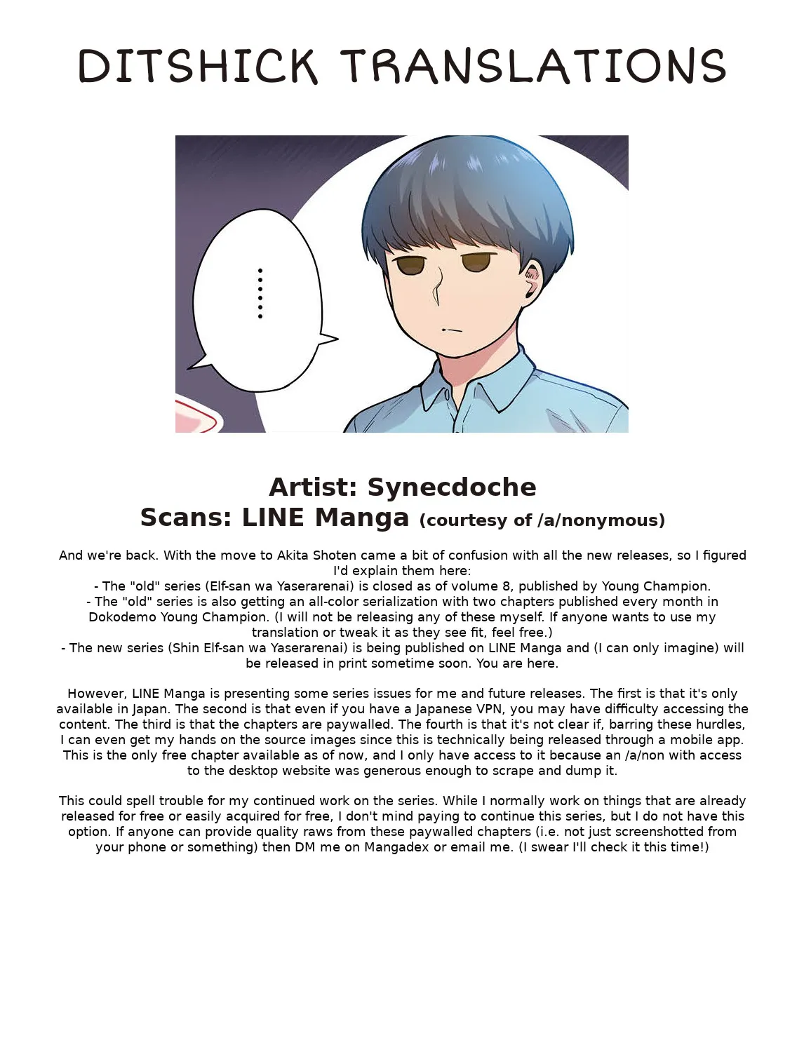 Shin Elf-san wa Yaserarenai. Chapter 1 page 65 - 