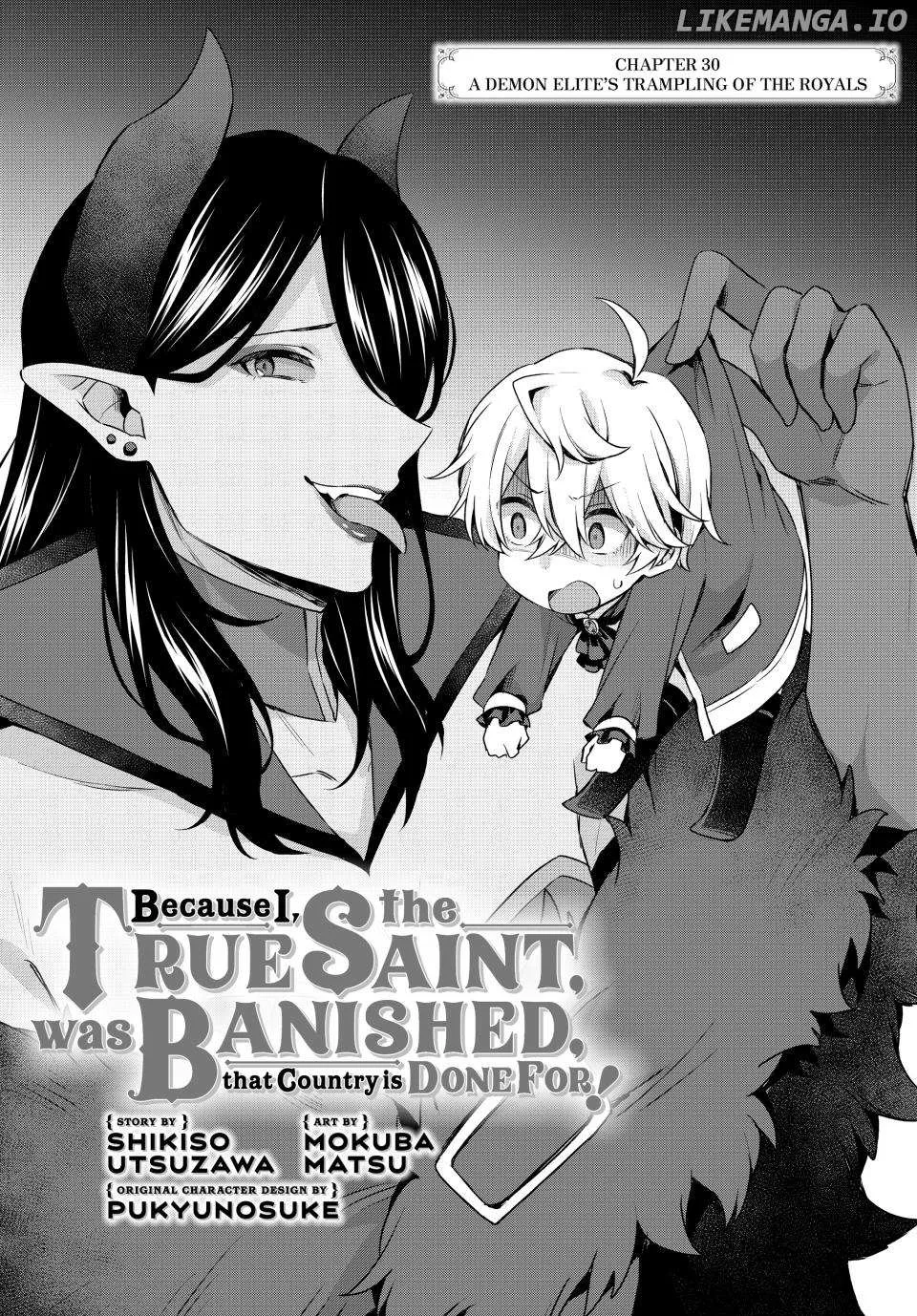 Shin no Seijo de aru Watashi wa Tsuihou Saremashita. Dakara Kono Kuni wa Mou Owari desu Chapter 30 page 1 - 