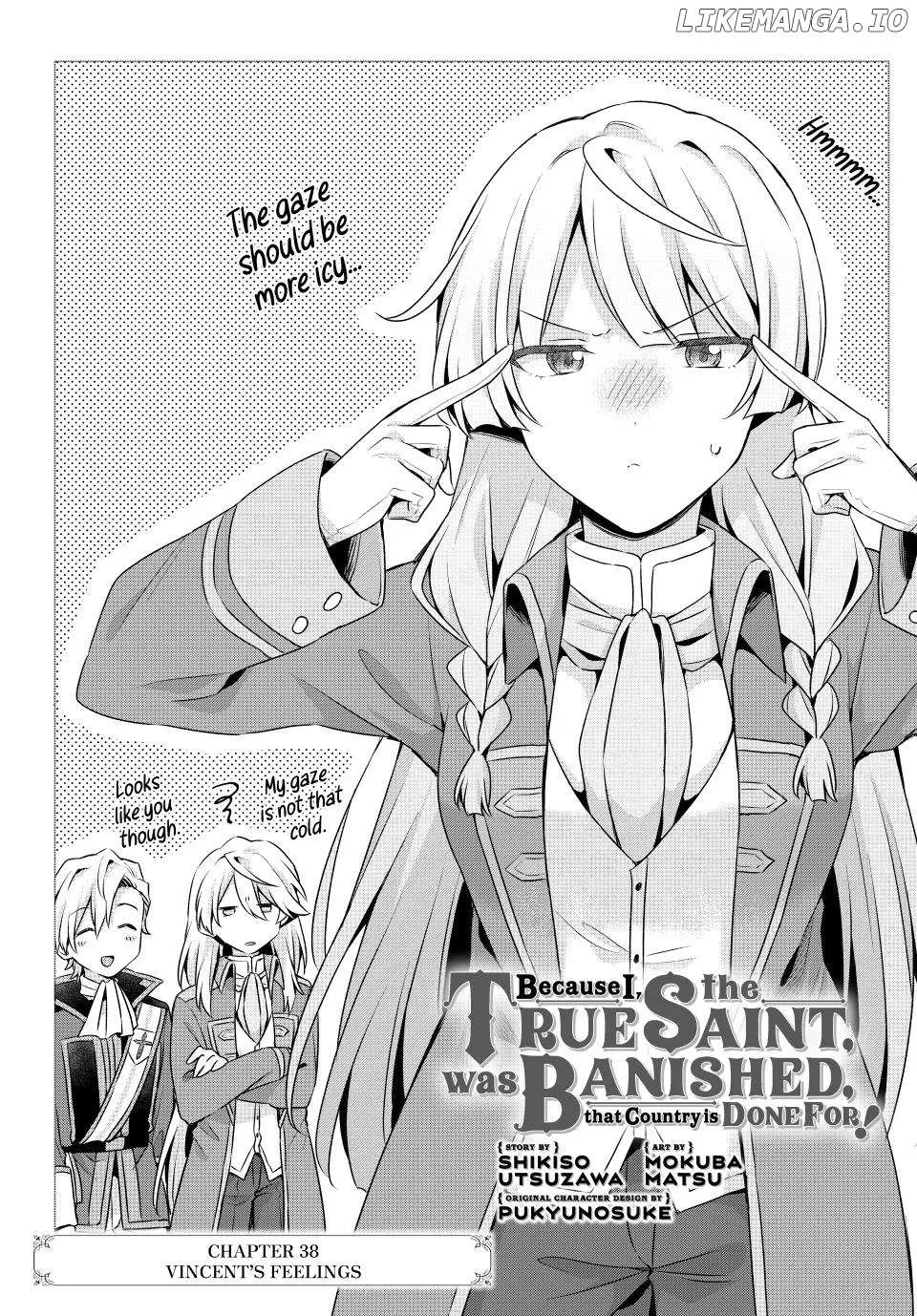 Shin no Seijo de aru Watashi wa Tsuihou Saremashita. Dakara Kono Kuni wa Mou Owari desu Chapter 38 page 2 - 