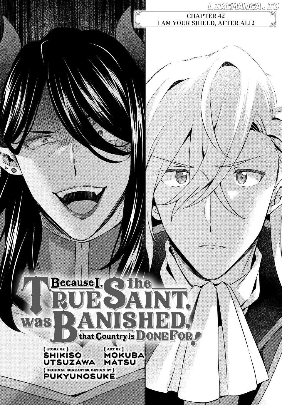 Shin no Seijo de aru Watashi wa Tsuihou Saremashita. Dakara Kono Kuni wa Mou Owari desu Chapter 42 page 1 - 