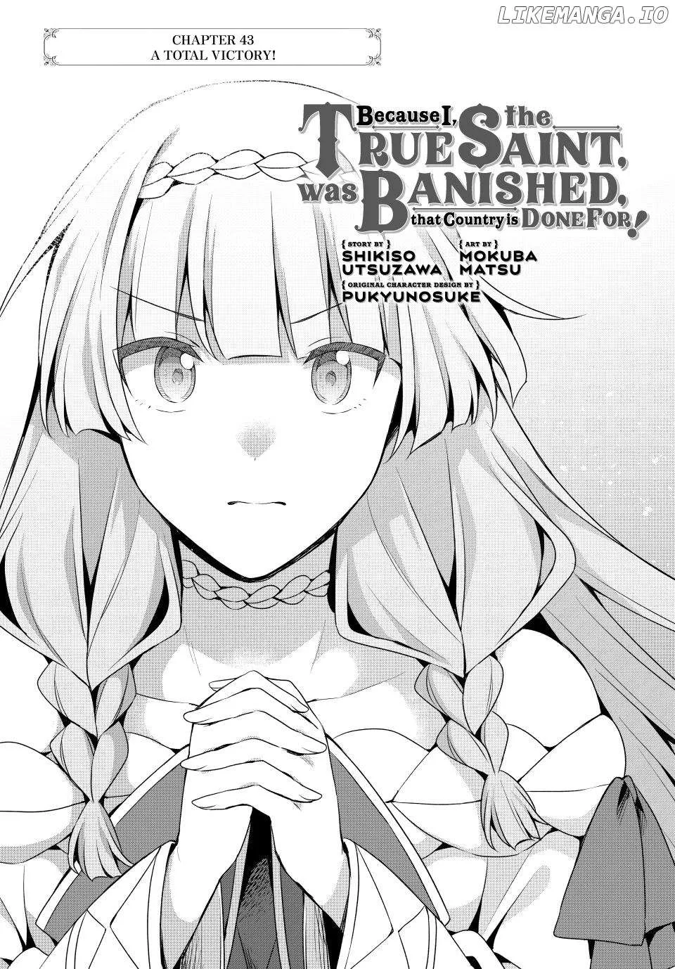 Shin no Seijo de aru Watashi wa Tsuihou Saremashita. Dakara Kono Kuni wa Mou Owari desu Chapter 43 page 2 - 