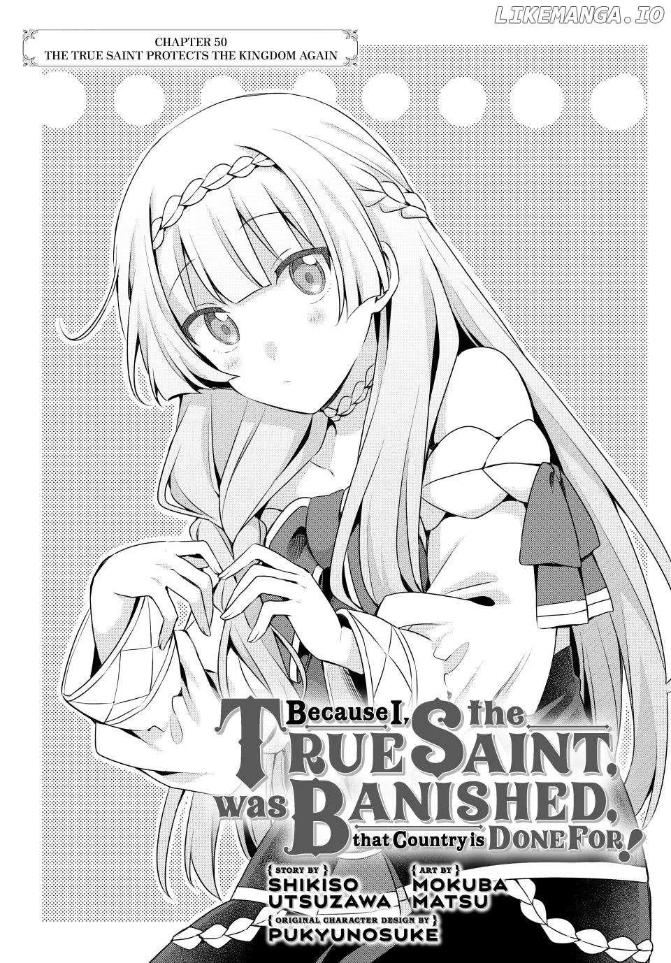 Shin no Seijo de aru Watashi wa Tsuihou Saremashita. Dakara Kono Kuni wa Mou Owari desu Chapter 50 page 2 - 