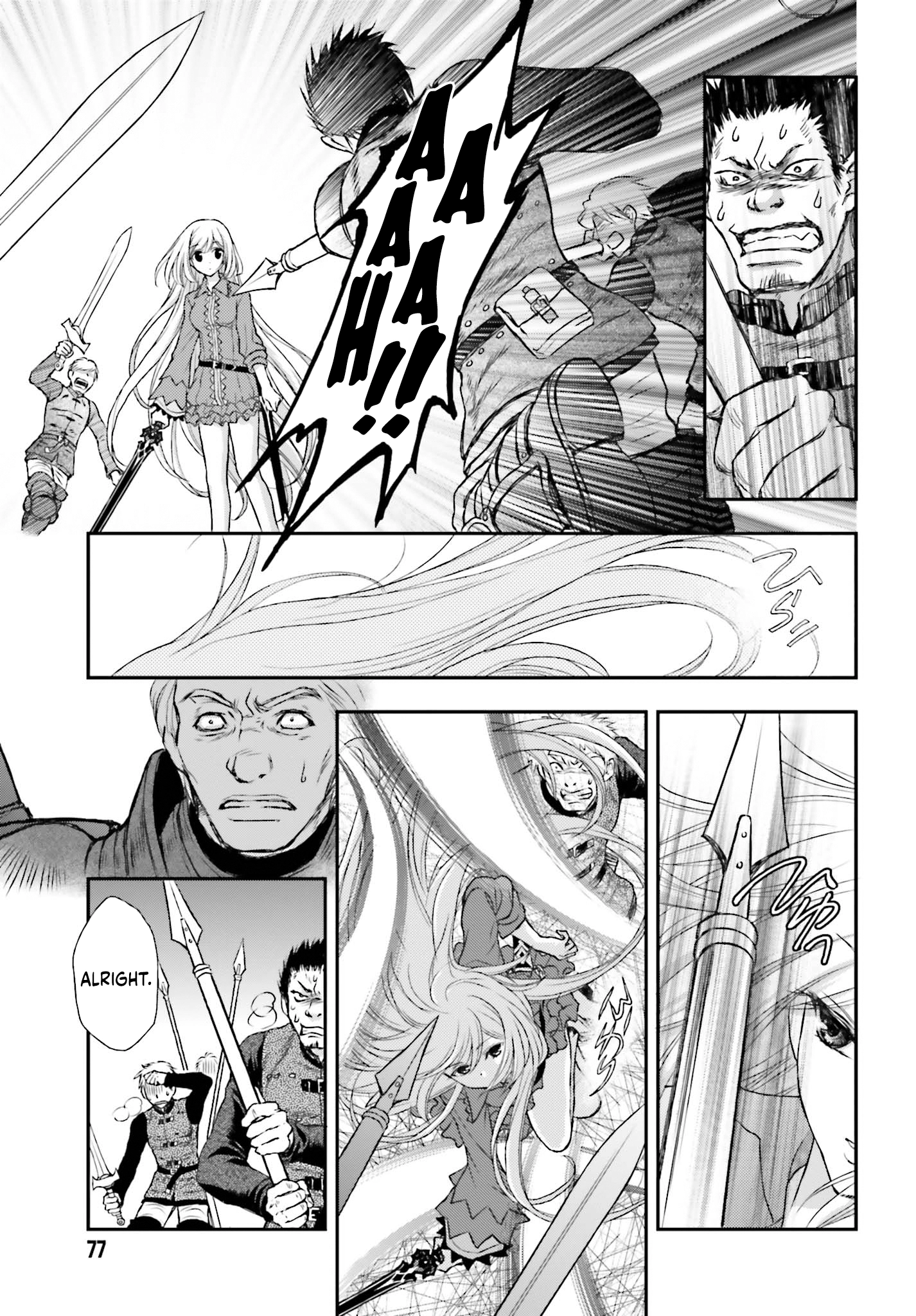 Shinigami ni Sodaterareta Shoujo wa Shikkoku no Tsurugi o Mune ni Idaku Chapter 1 page 14 - 