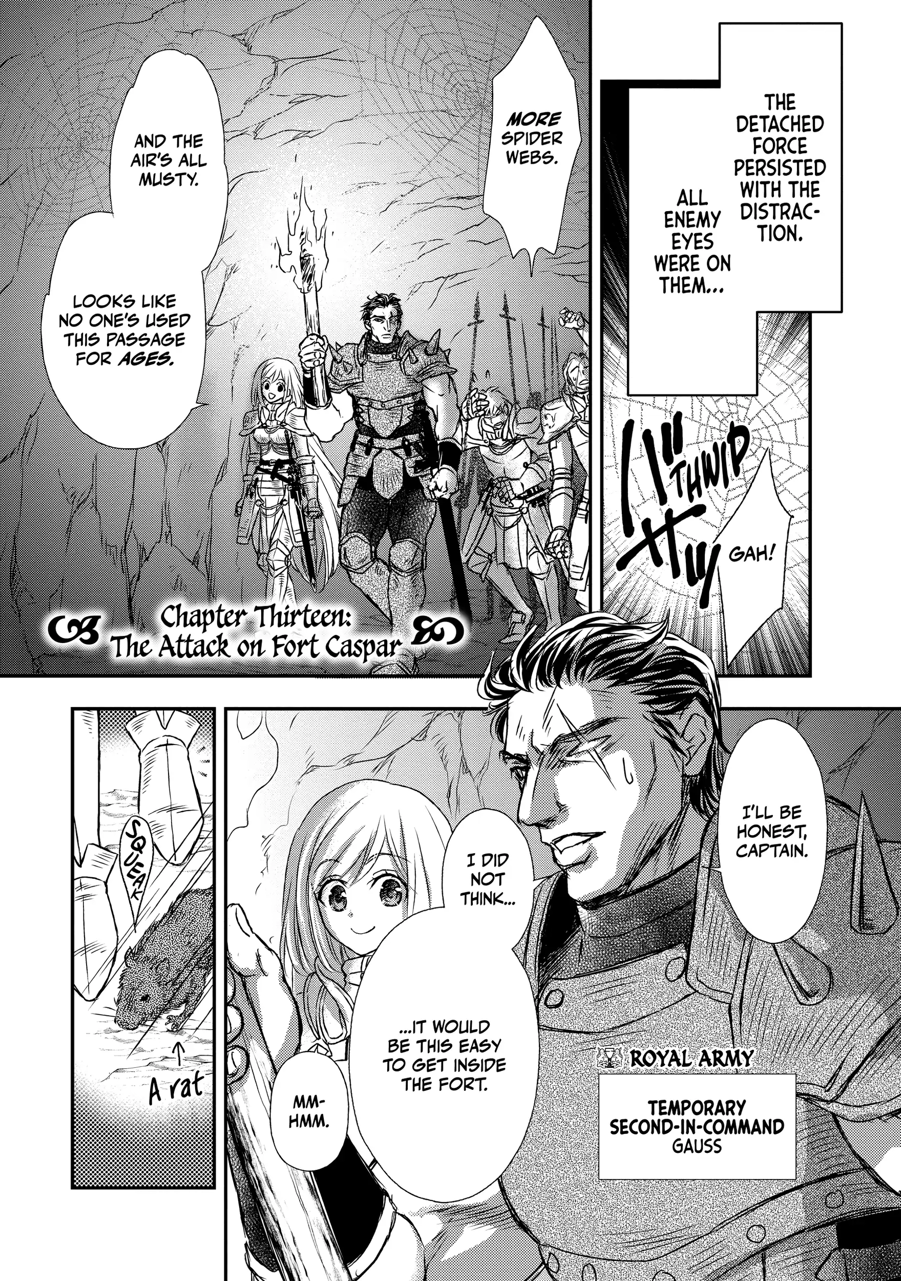 Shinigami ni Sodaterareta Shoujo wa Shikkoku no Tsurugi o Mune ni Idaku Chapter 13 page 1 - 