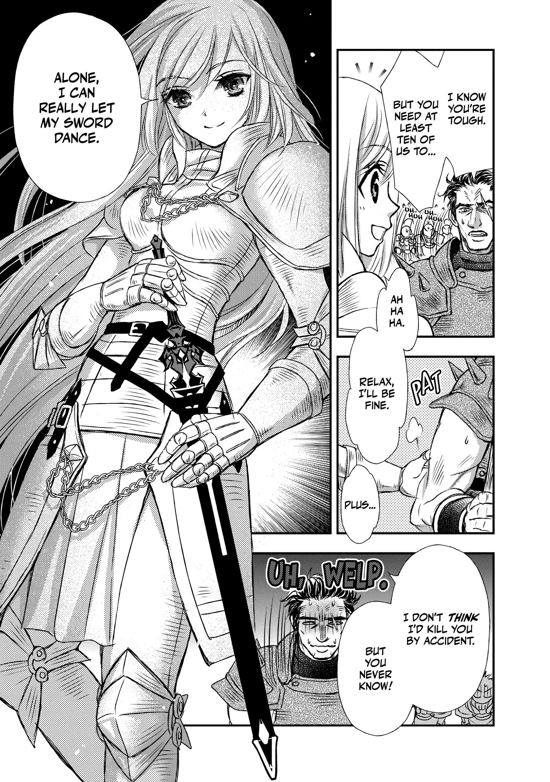 Shinigami ni Sodaterareta Shoujo wa Shikkoku no Tsurugi o Mune ni Idaku Chapter 13 page 3 - 
