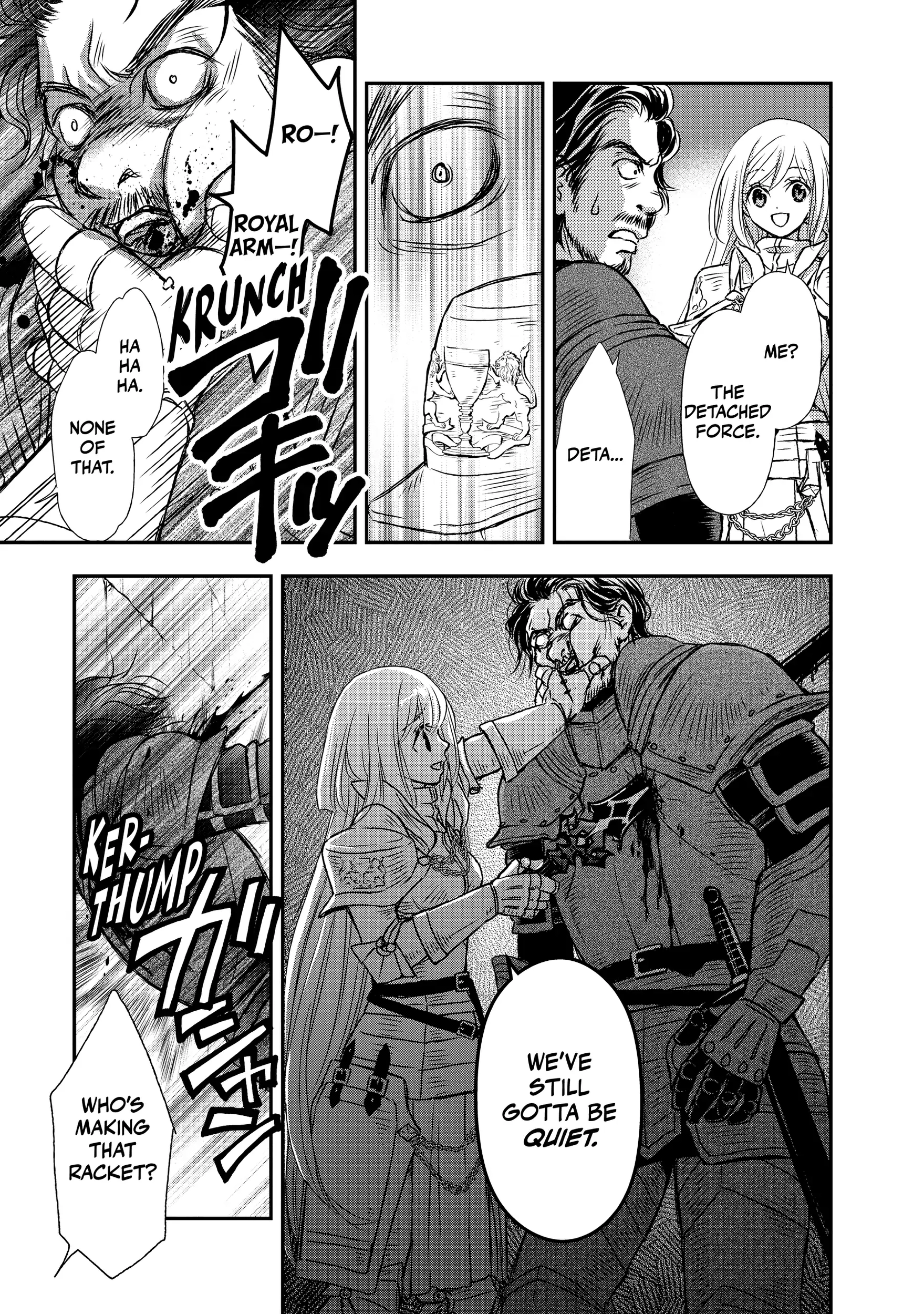 Shinigami ni Sodaterareta Shoujo wa Shikkoku no Tsurugi o Mune ni Idaku Chapter 13 page 7 - 