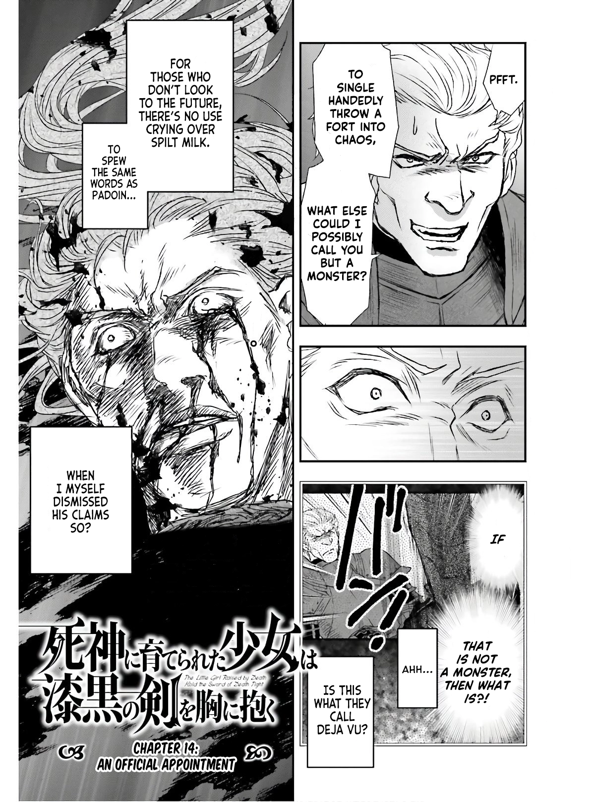 Shinigami ni Sodaterareta Shoujo wa Shikkoku no Tsurugi o Mune ni Idaku Chapter 14 page 3 - 