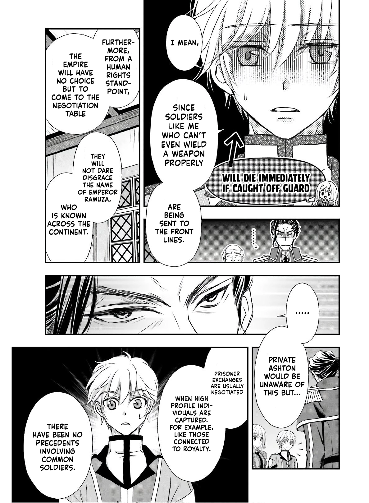 Shinigami ni Sodaterareta Shoujo wa Shikkoku no Tsurugi o Mune ni Idaku Chapter 14 page 24 - 