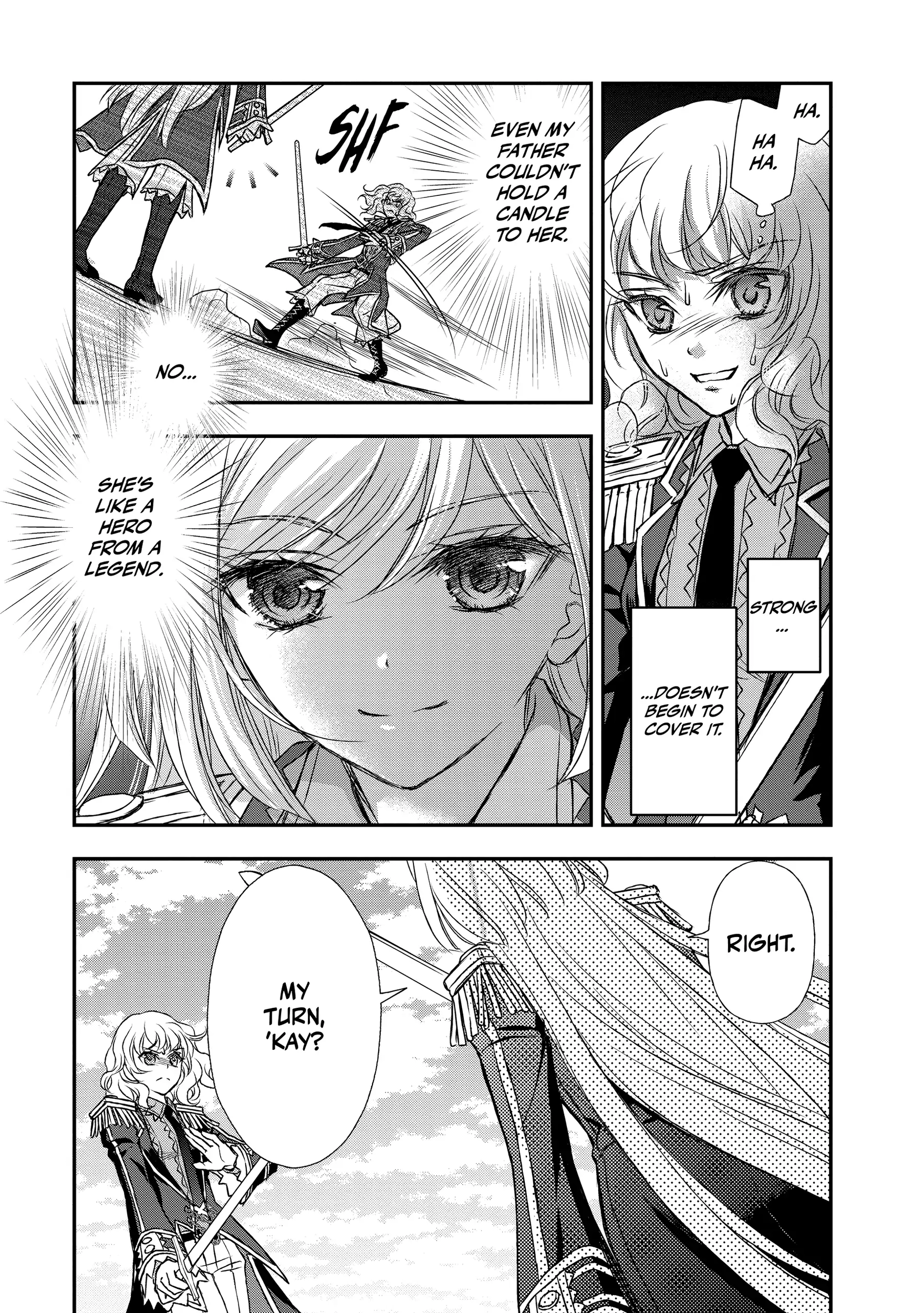 Shinigami ni Sodaterareta Shoujo wa Shikkoku no Tsurugi o Mune ni Idaku Chapter 15 page 17 - 