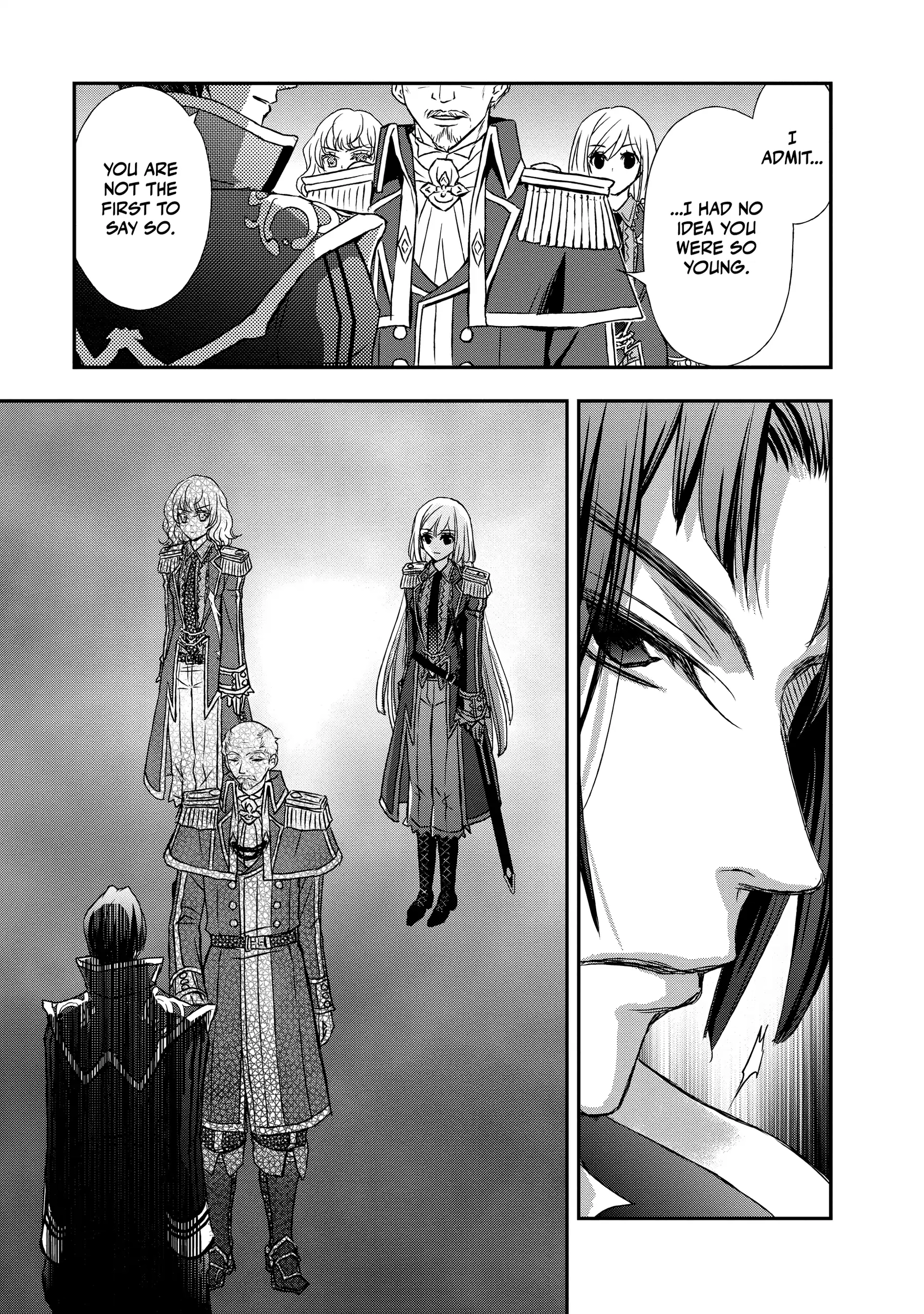 Shinigami ni Sodaterareta Shoujo wa Shikkoku no Tsurugi o Mune ni Idaku Chapter 16 page 14 - 