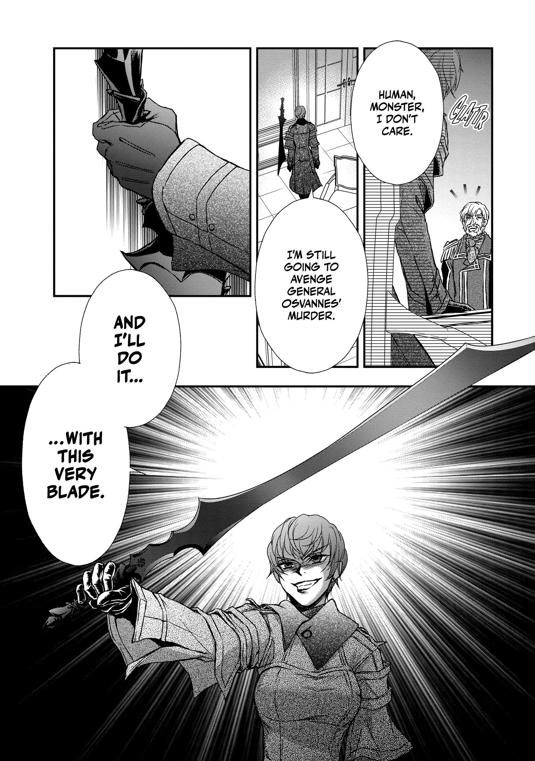 Shinigami ni Sodaterareta Shoujo wa Shikkoku no Tsurugi o Mune ni Idaku Chapter 19 page 24 - 