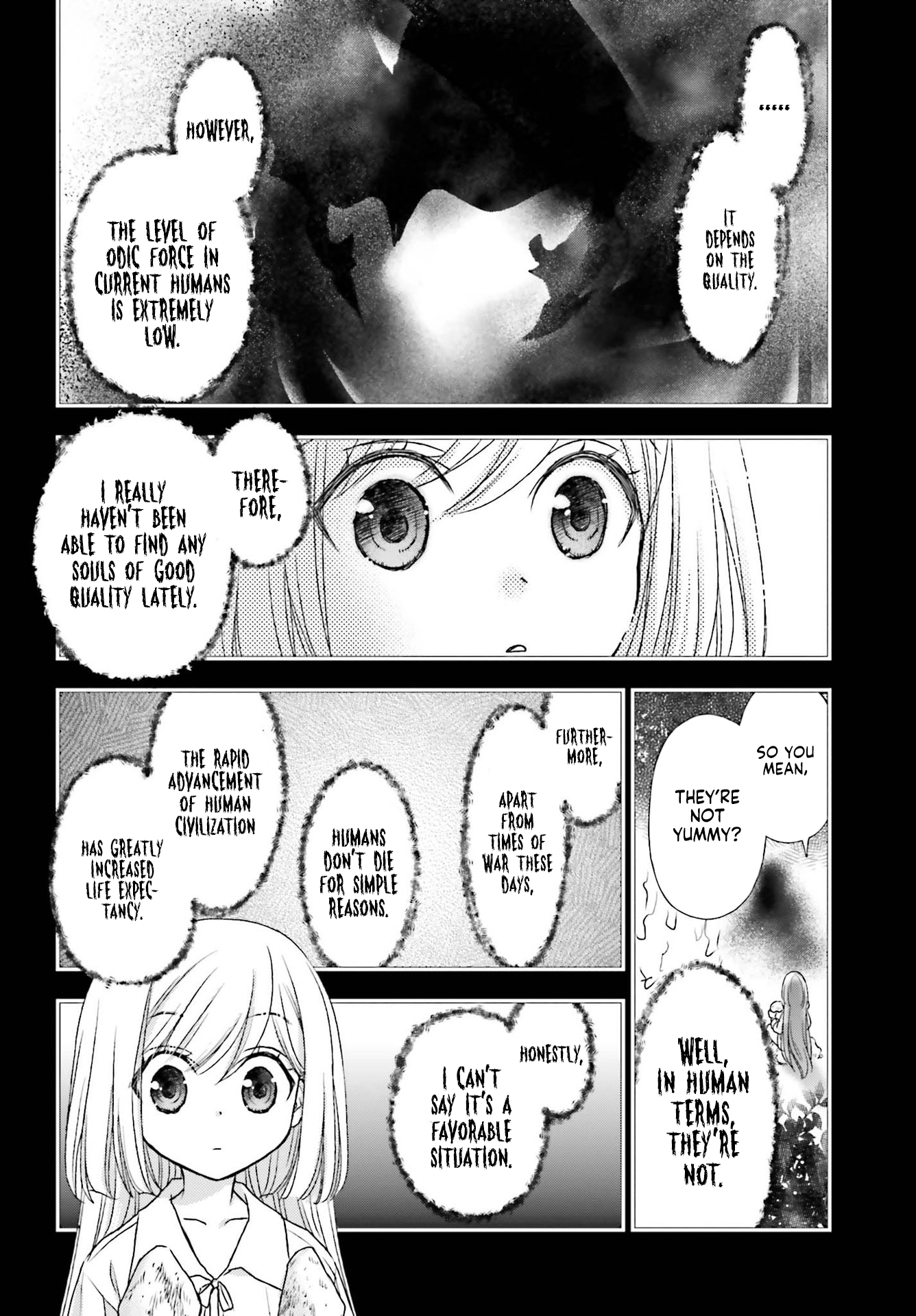 Shinigami ni Sodaterareta Shoujo wa Shikkoku no Tsurugi o Mune ni Idaku Chapter 20 page 9 - 