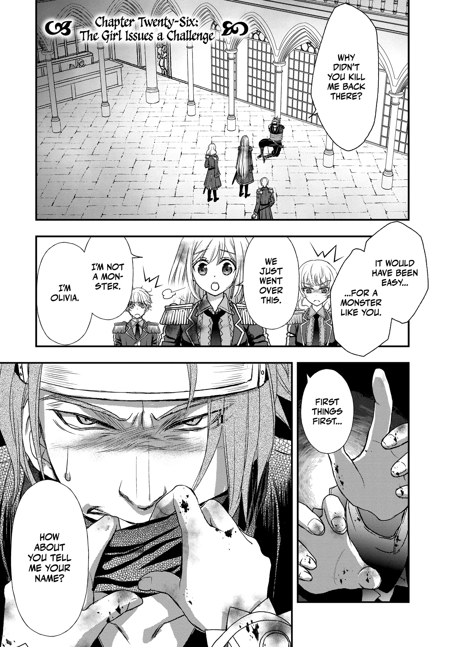 Shinigami ni Sodaterareta Shoujo wa Shikkoku no Tsurugi o Mune ni Idaku Chapter 26 page 1 - 