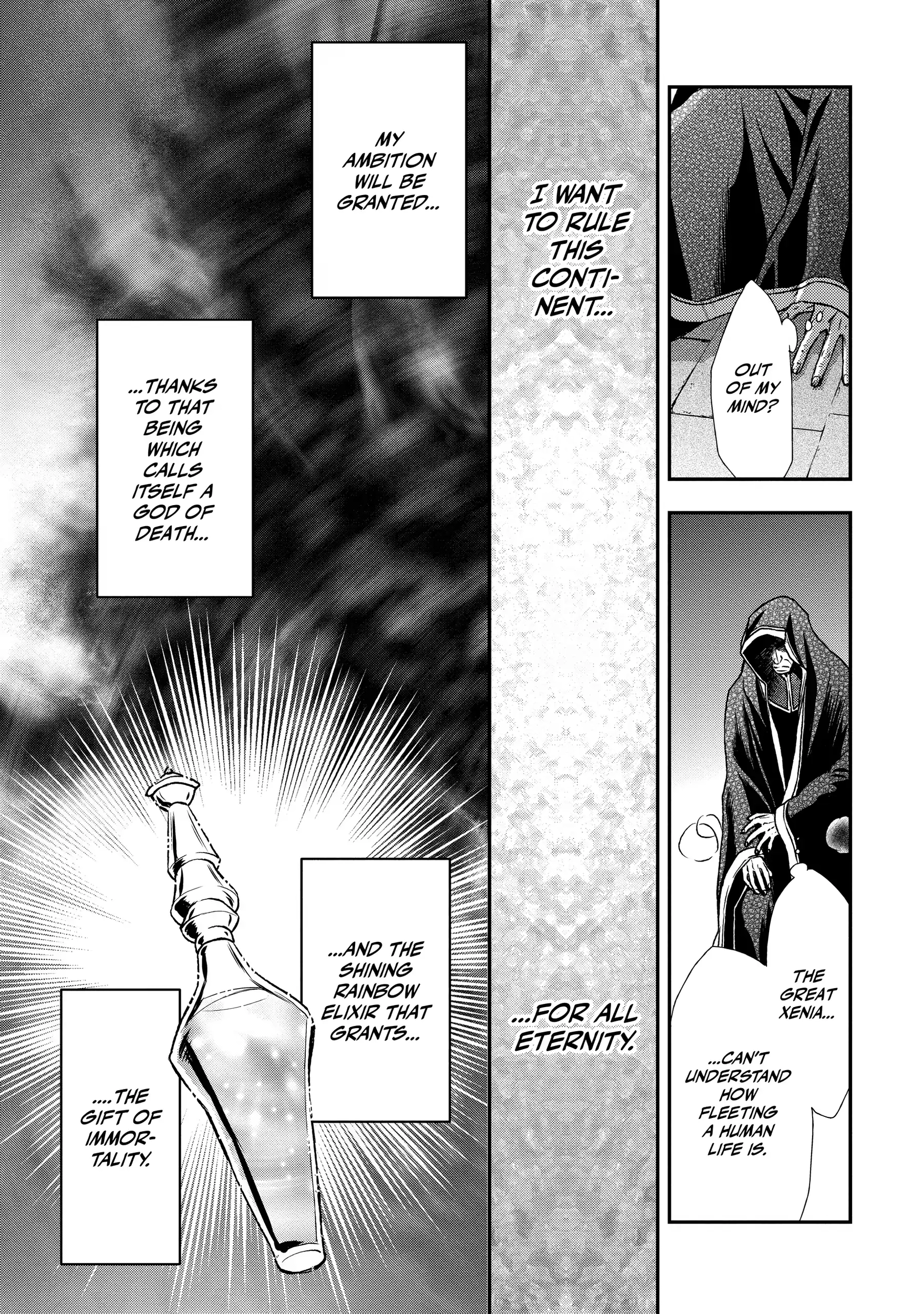 Shinigami ni Sodaterareta Shoujo wa Shikkoku no Tsurugi o Mune ni Idaku Chapter 26 page 24 - 