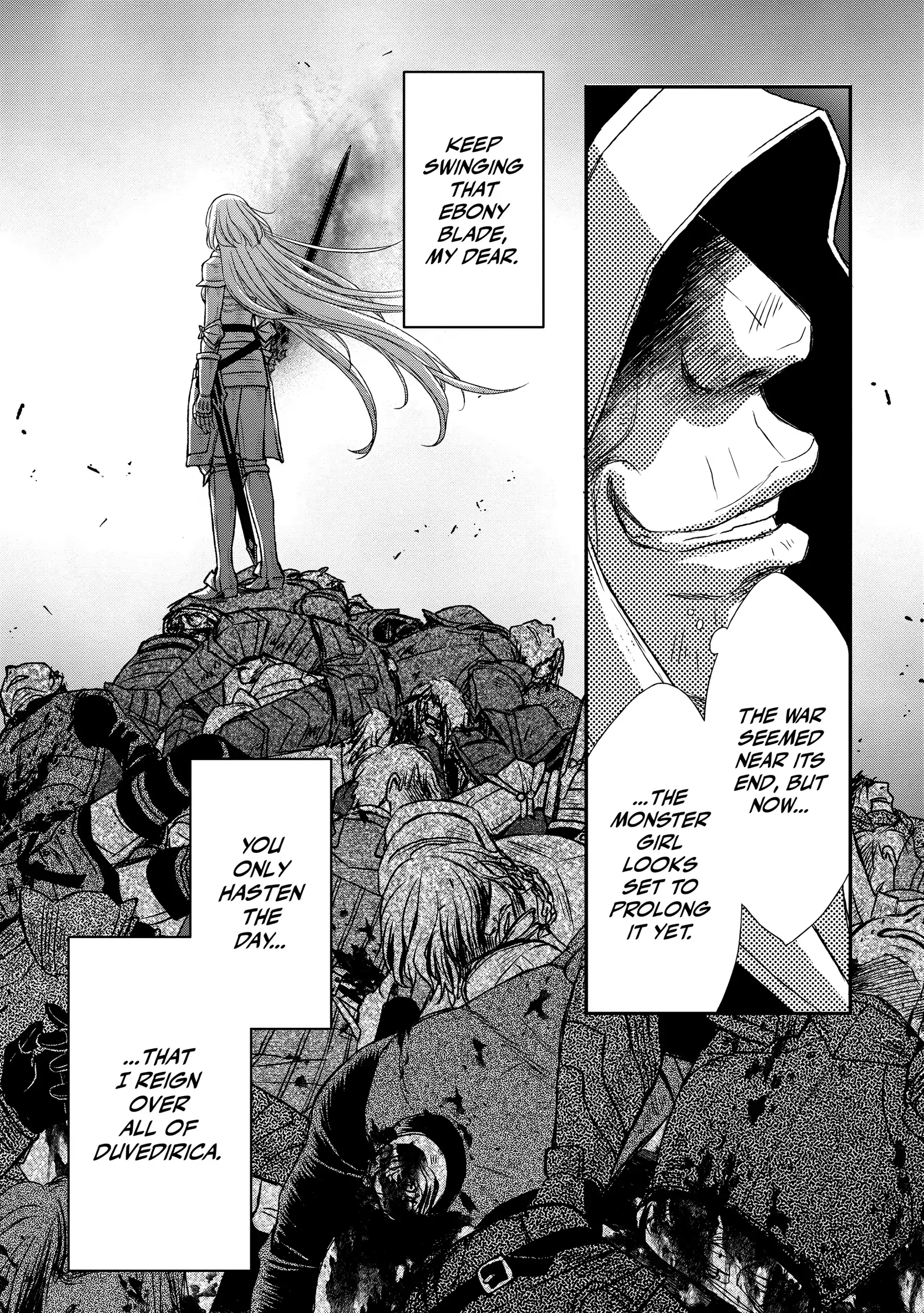 Shinigami ni Sodaterareta Shoujo wa Shikkoku no Tsurugi o Mune ni Idaku Chapter 26 page 26 - 
