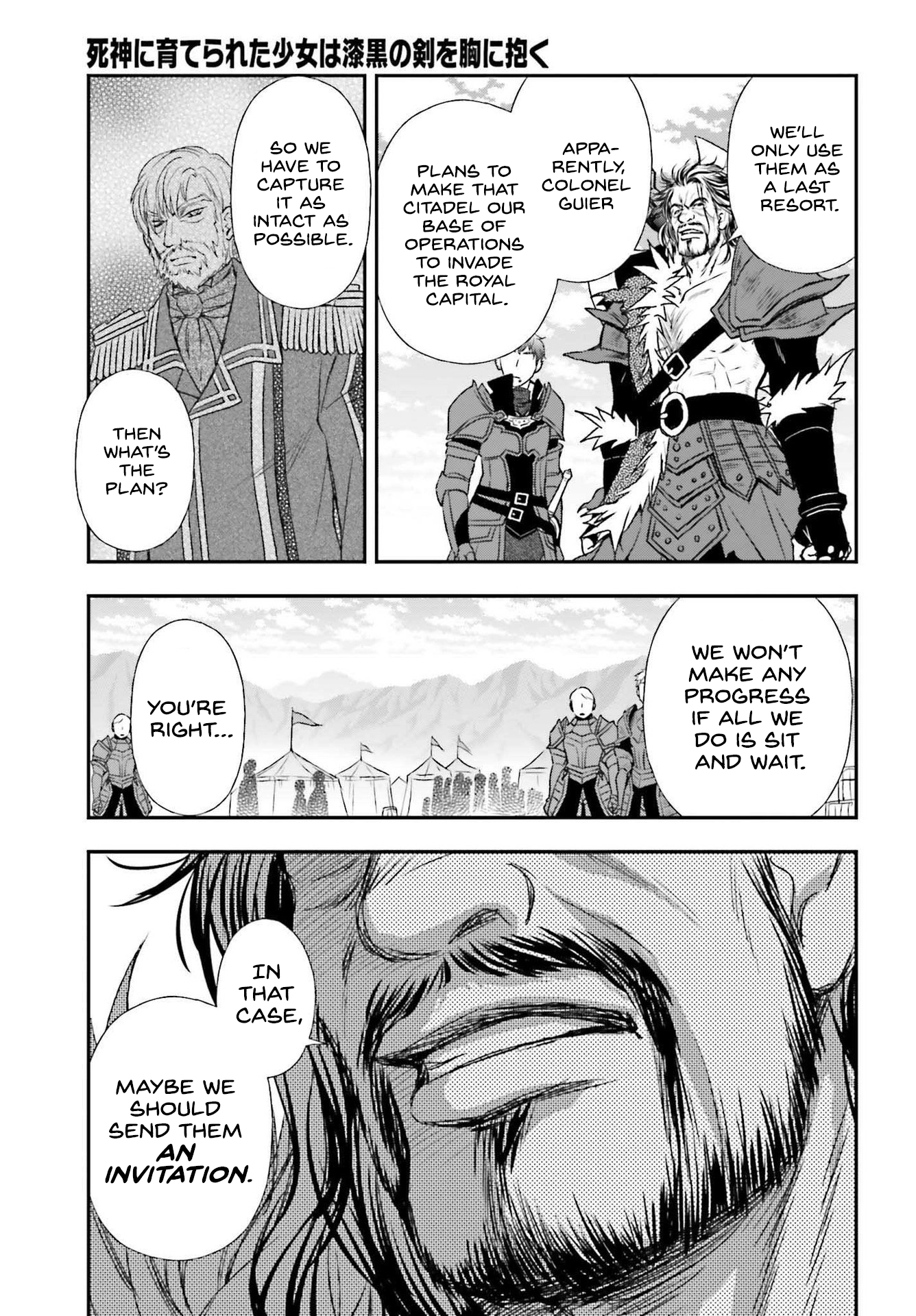 Shinigami ni Sodaterareta Shoujo wa Shikkoku no Tsurugi o Mune ni Idaku Chapter 27 page 15 - 