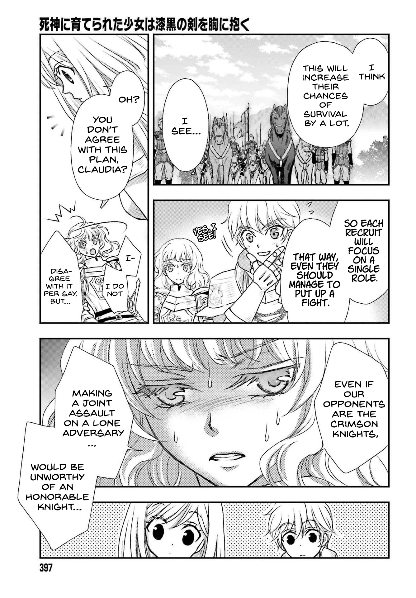 Shinigami ni Sodaterareta Shoujo wa Shikkoku no Tsurugi o Mune ni Idaku Chapter 27 page 27 - 