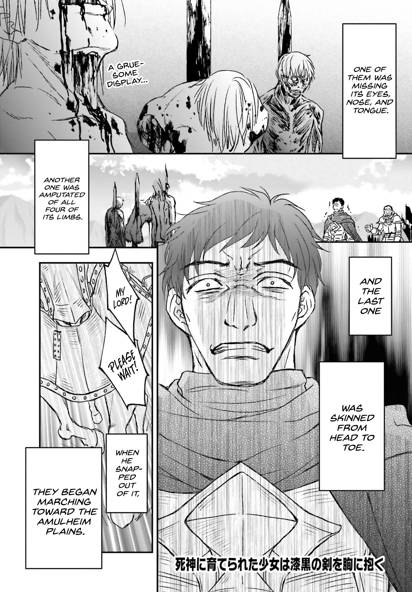 Shinigami ni Sodaterareta Shoujo wa Shikkoku no Tsurugi o Mune ni Idaku Chapter 28 page 1 - 