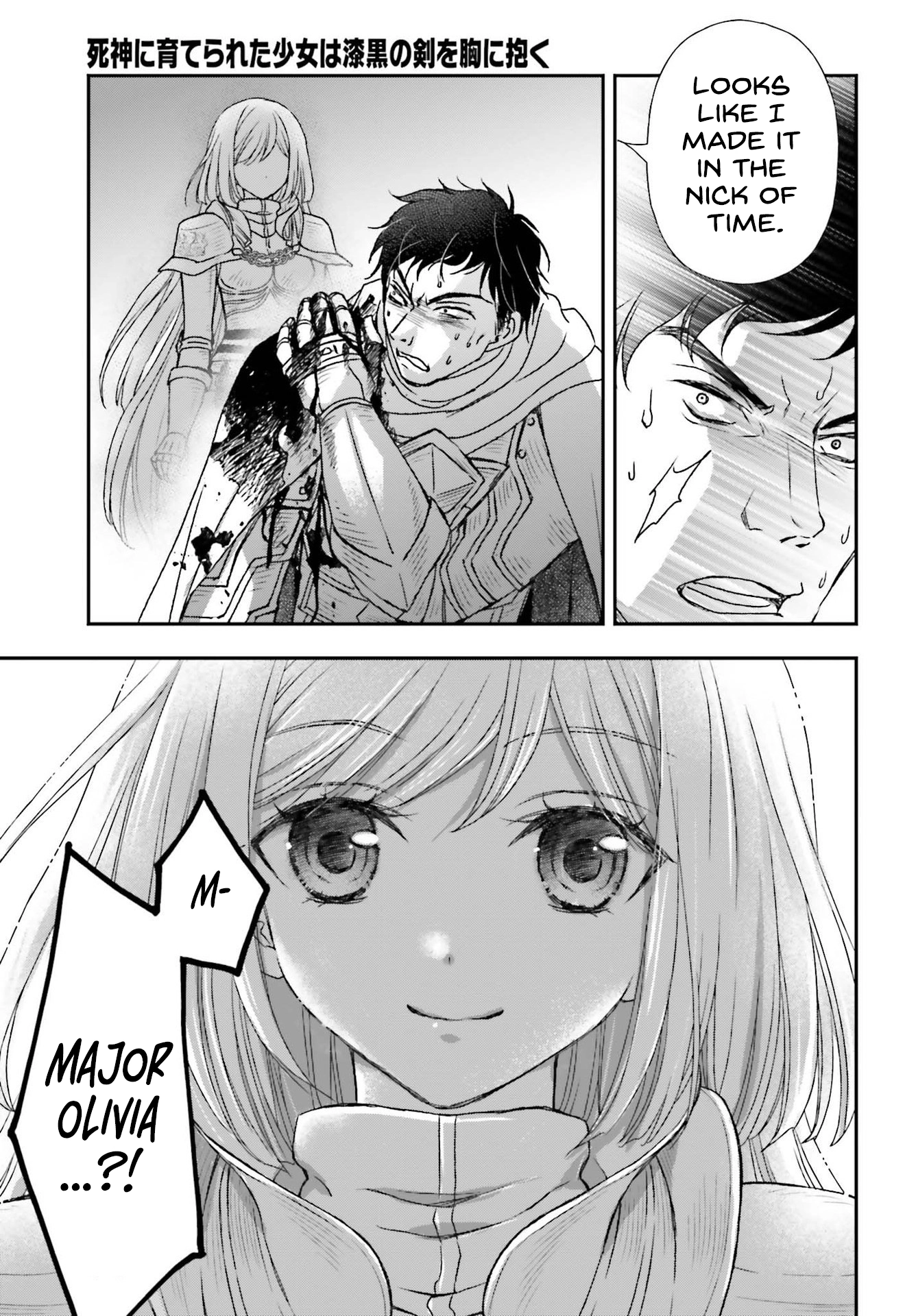 Shinigami ni Sodaterareta Shoujo wa Shikkoku no Tsurugi o Mune ni Idaku Chapter 28 page 11 - 