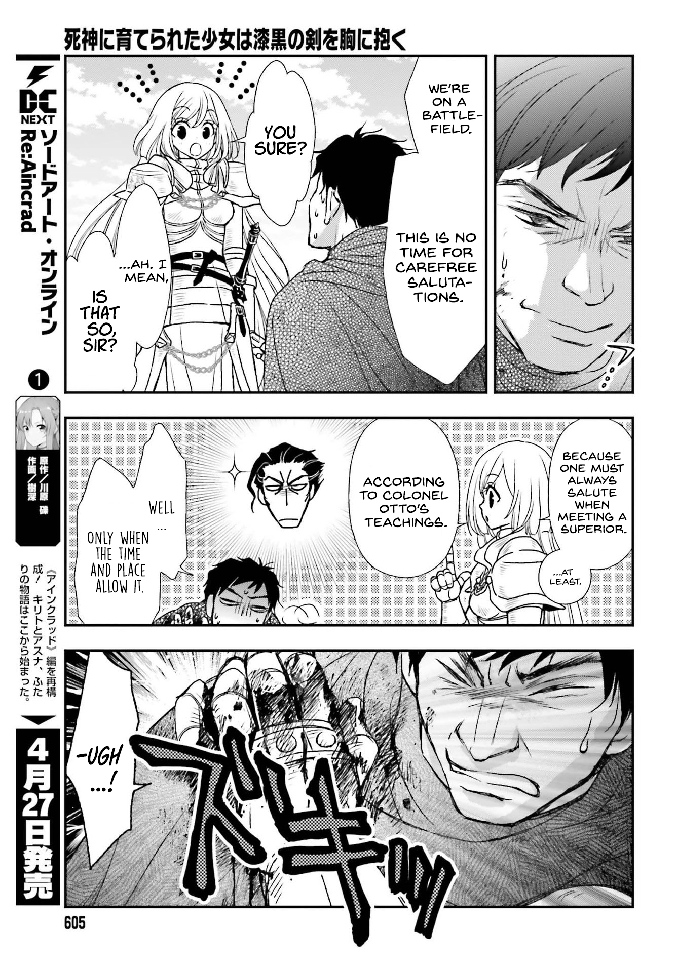 Shinigami ni Sodaterareta Shoujo wa Shikkoku no Tsurugi o Mune ni Idaku Chapter 28 page 13 - 
