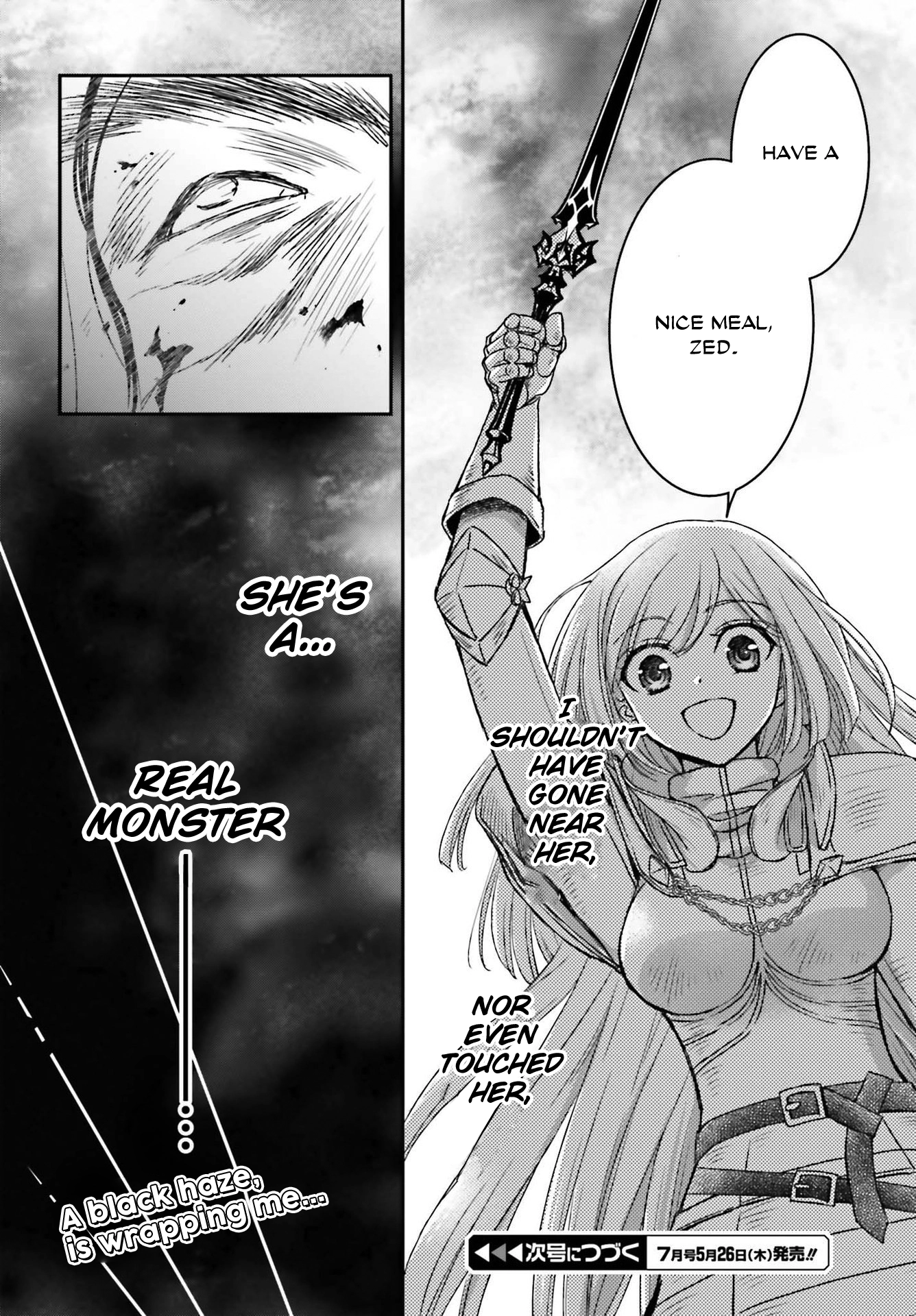 Shinigami ni Sodaterareta Shoujo wa Shikkoku no Tsurugi o Mune ni Idaku Chapter 29.1 page 24 - 