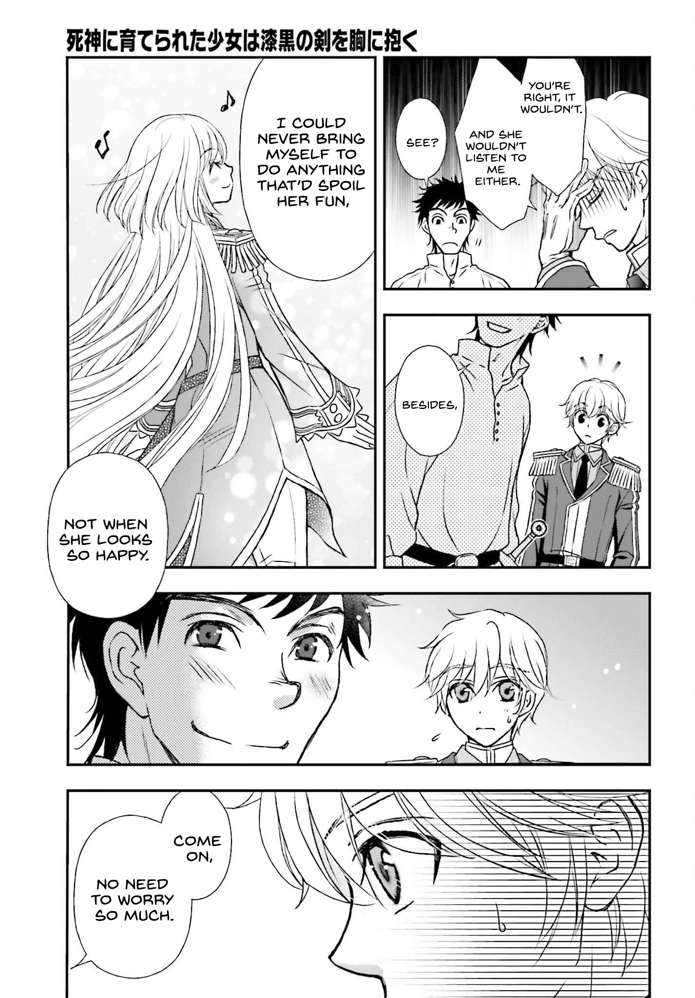Shinigami ni Sodaterareta Shoujo wa Shikkoku no Tsurugi o Mune ni Idaku Chapter 30 page 21 - 