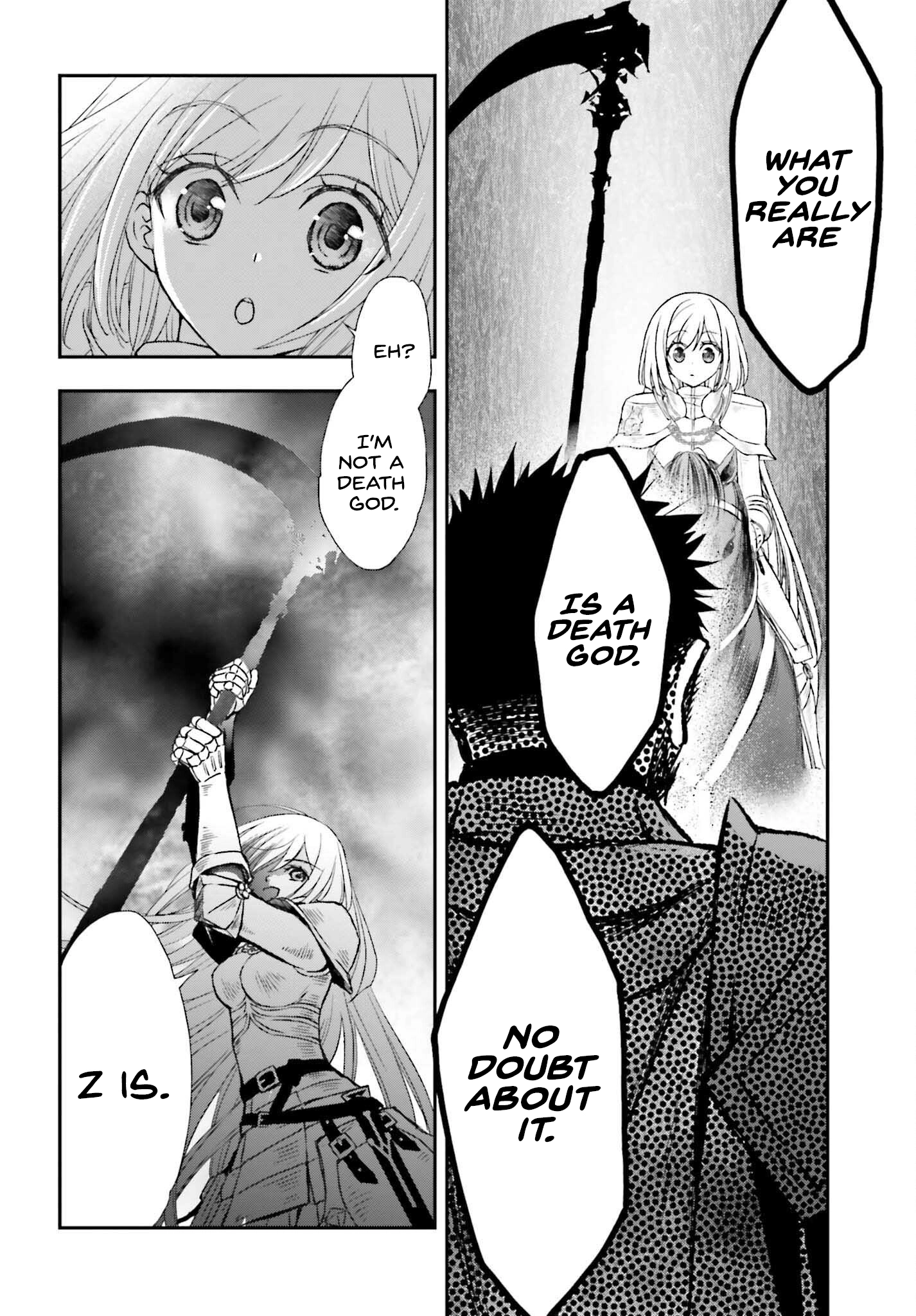 Shinigami ni Sodaterareta Shoujo wa Shikkoku no Tsurugi o Mune ni Idaku Chapter 30 page 4 - 
