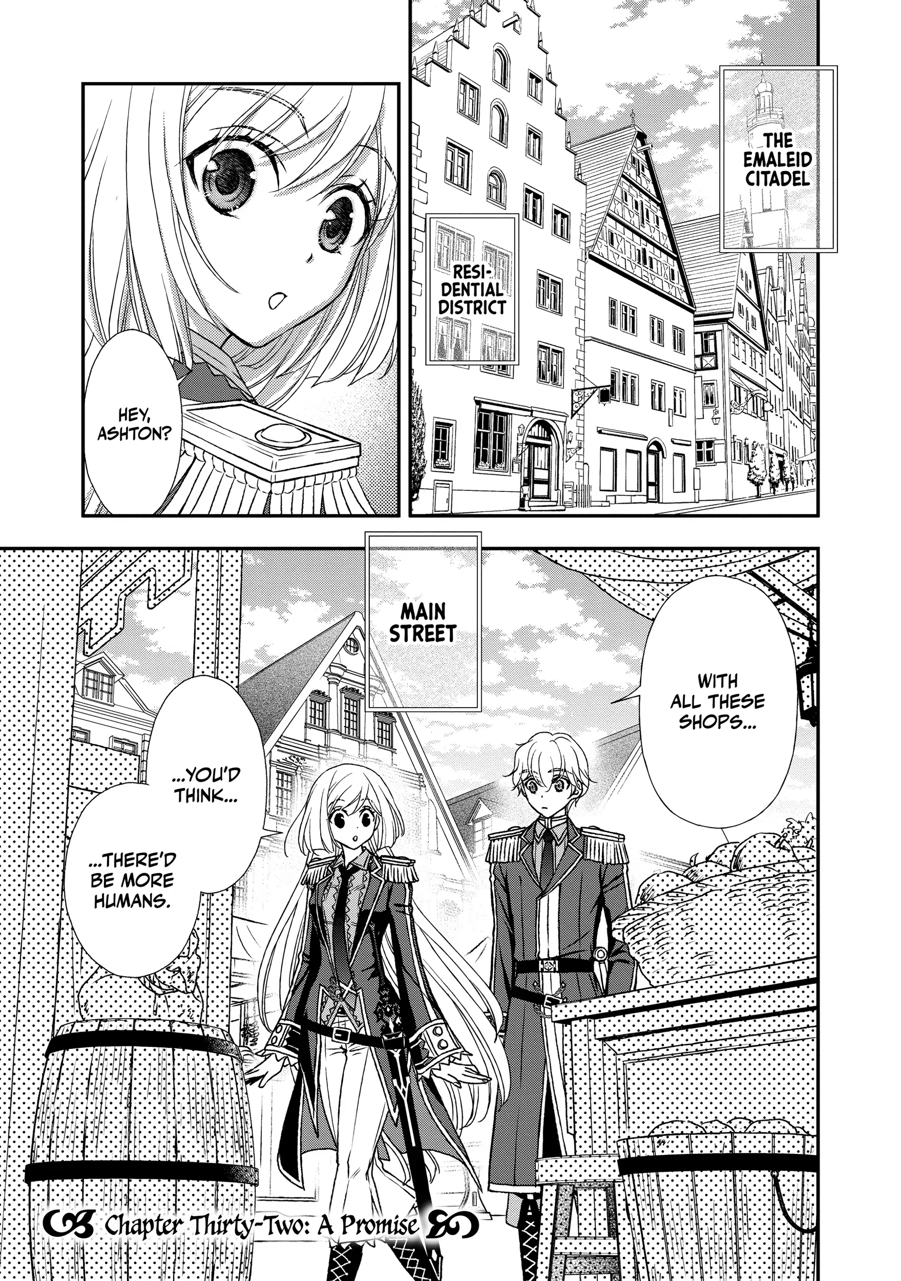Shinigami ni Sodaterareta Shoujo wa Shikkoku no Tsurugi o Mune ni Idaku Chapter 32 page 1 - 