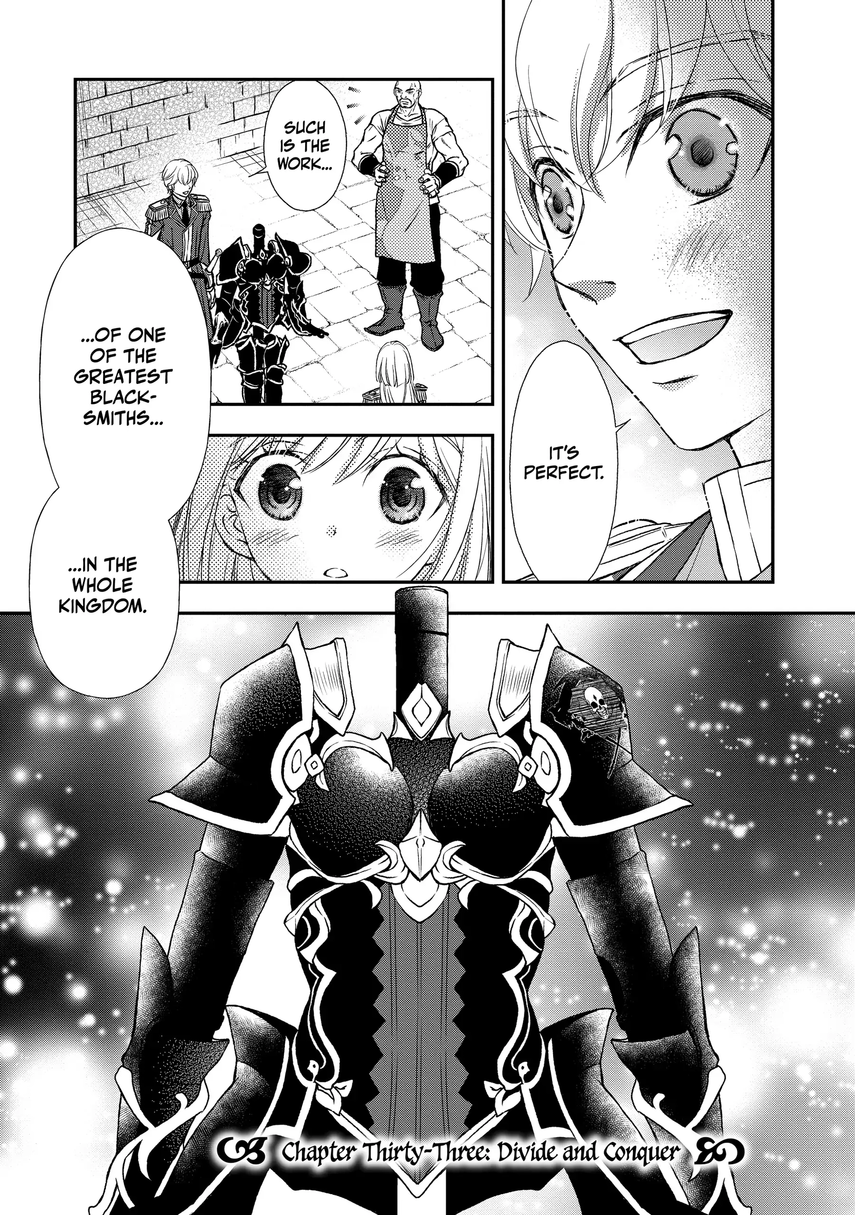 Shinigami ni Sodaterareta Shoujo wa Shikkoku no Tsurugi o Mune ni Idaku Chapter 33 page 1 - 