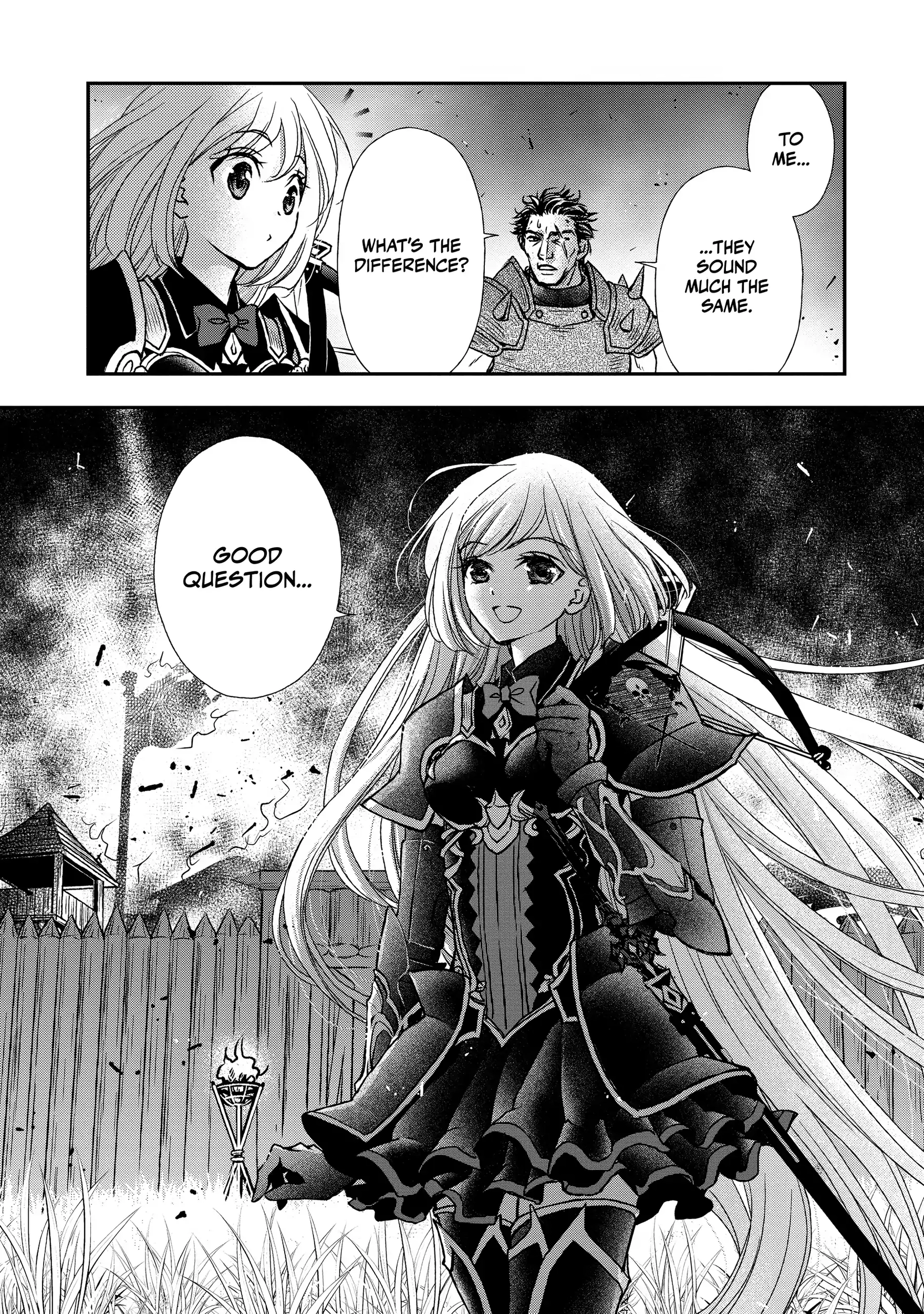 Shinigami ni Sodaterareta Shoujo wa Shikkoku no Tsurugi o Mune ni Idaku Chapter 33 page 24 - 