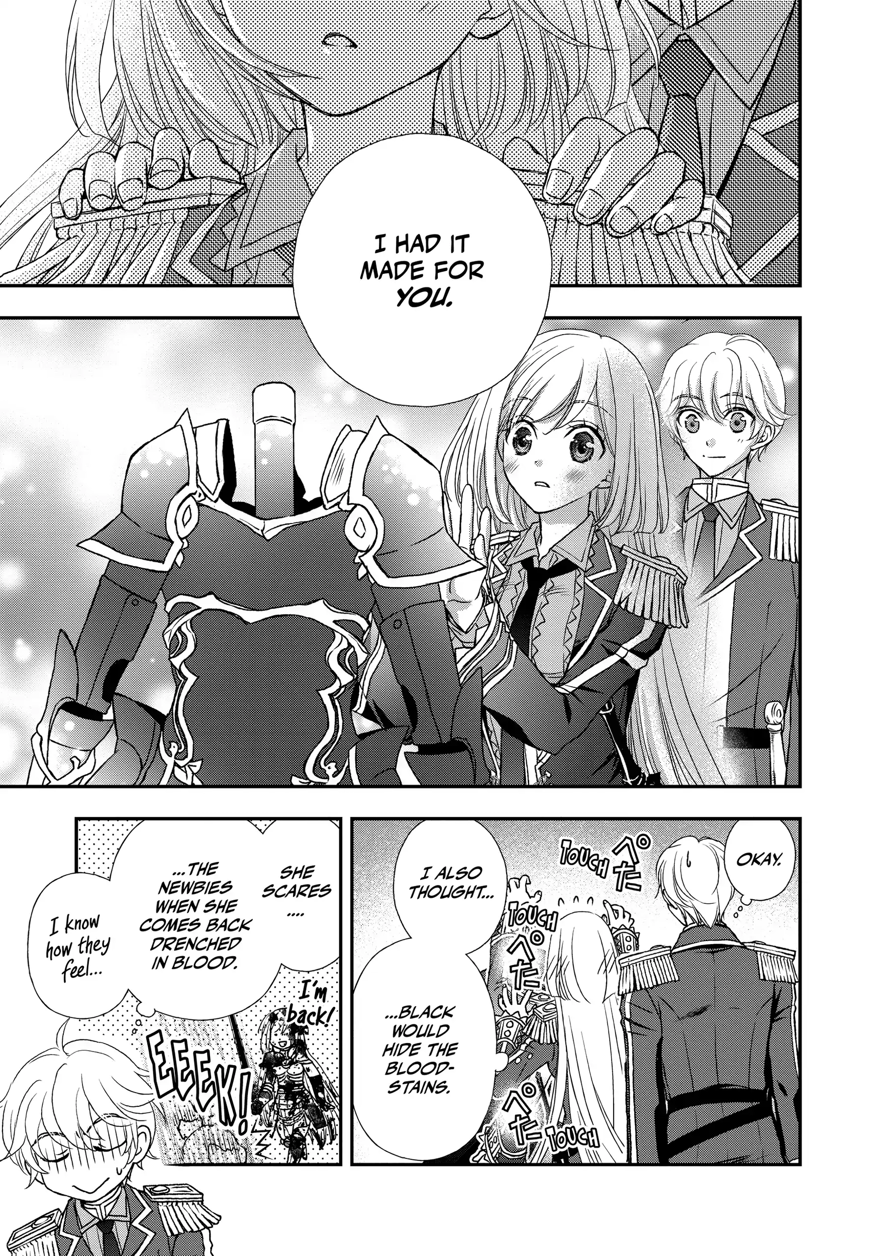 Shinigami ni Sodaterareta Shoujo wa Shikkoku no Tsurugi o Mune ni Idaku Chapter 33 page 5 - 