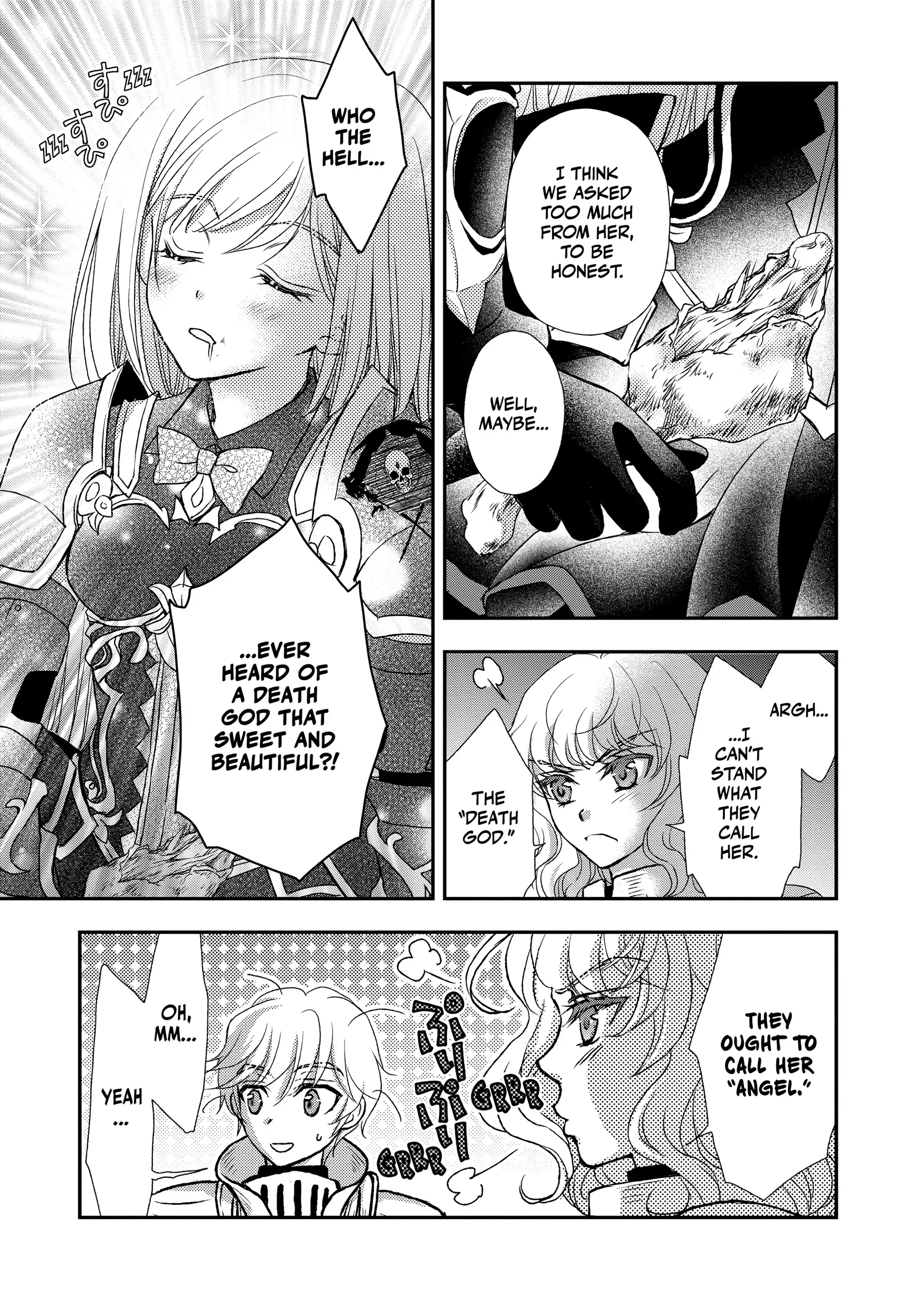 Shinigami ni Sodaterareta Shoujo wa Shikkoku no Tsurugi o Mune ni Idaku Chapter 34 page 11 - 