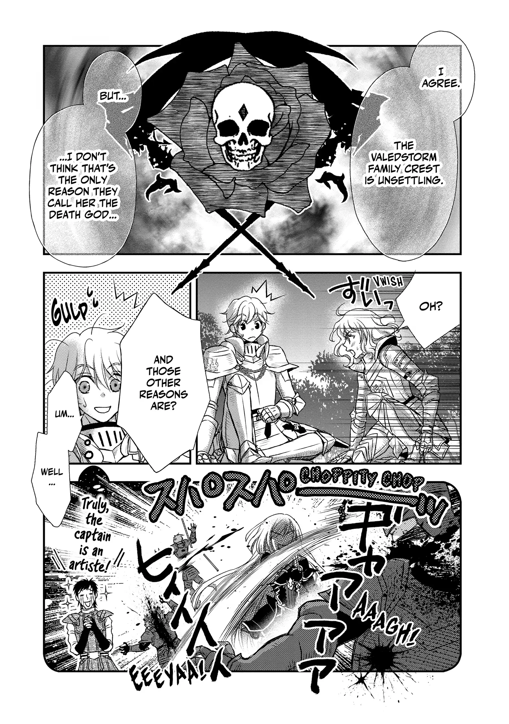 Shinigami ni Sodaterareta Shoujo wa Shikkoku no Tsurugi o Mune ni Idaku Chapter 34 page 13 - 