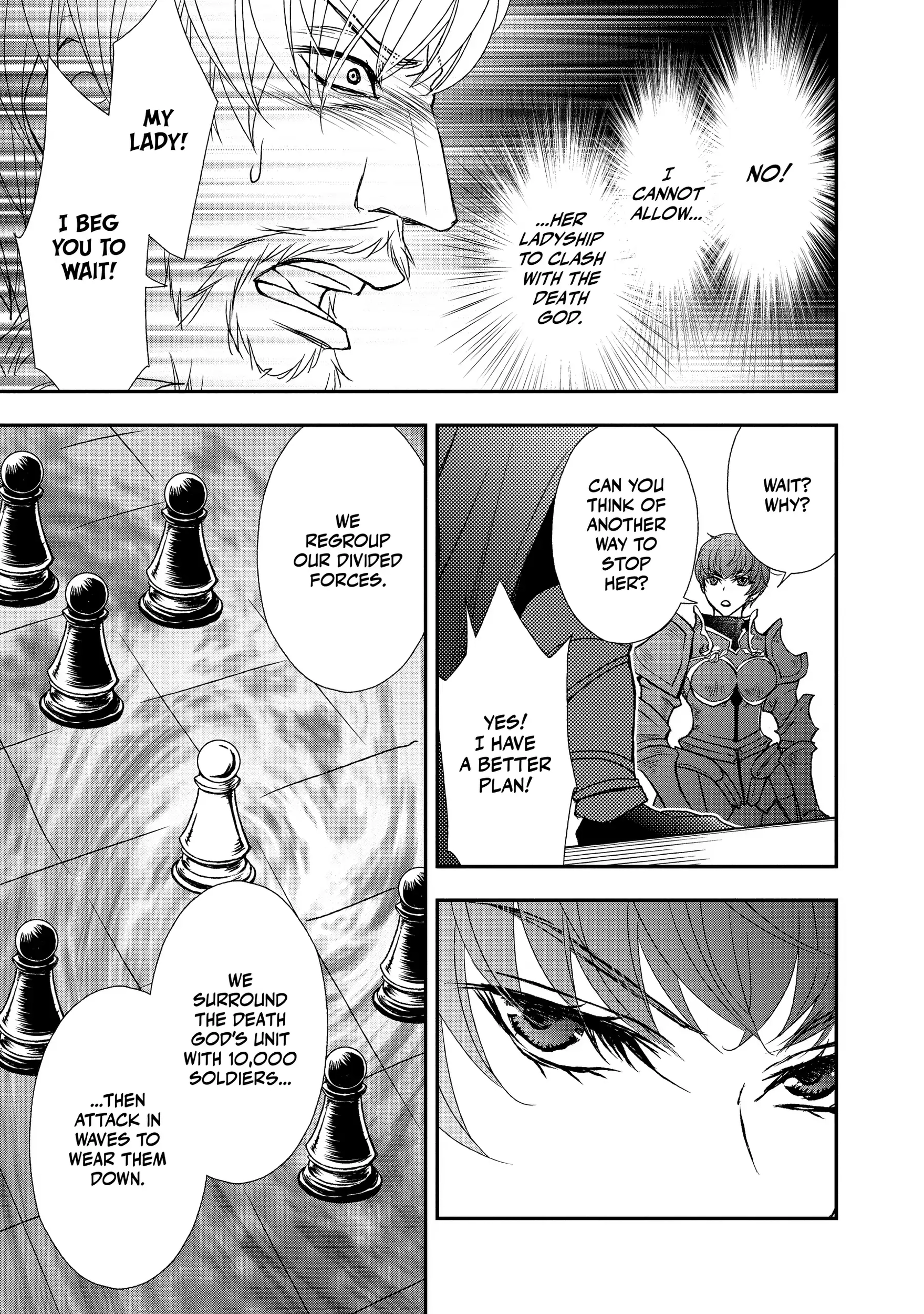 Shinigami ni Sodaterareta Shoujo wa Shikkoku no Tsurugi o Mune ni Idaku Chapter 35 page 17 - 