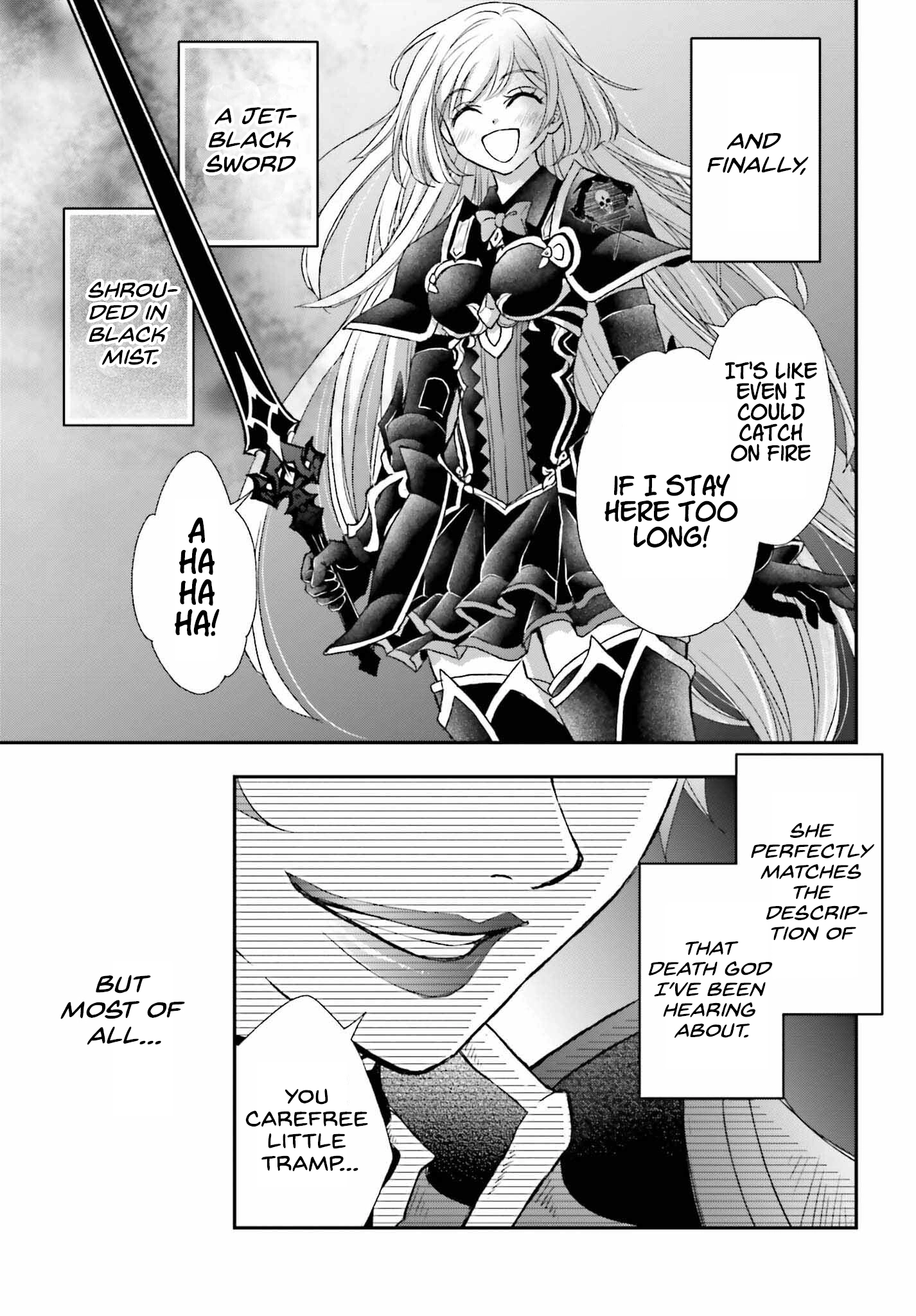 Shinigami ni Sodaterareta Shoujo wa Shikkoku no Tsurugi o Mune ni Idaku Chapter 37 page 9 - 