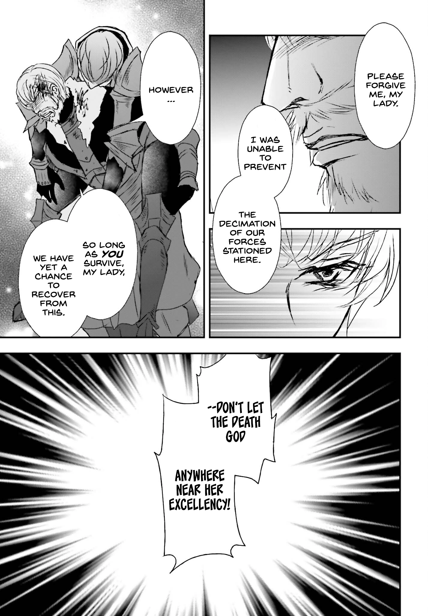 Shinigami ni Sodaterareta Shoujo wa Shikkoku no Tsurugi o Mune ni Idaku Chapter 39 page 5 - 