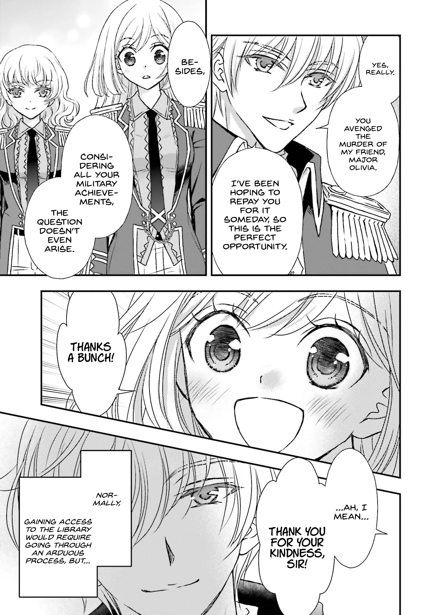 Shinigami ni Sodaterareta Shoujo wa Shikkoku no Tsurugi o Mune ni Idaku Chapter 41 page 17 - 