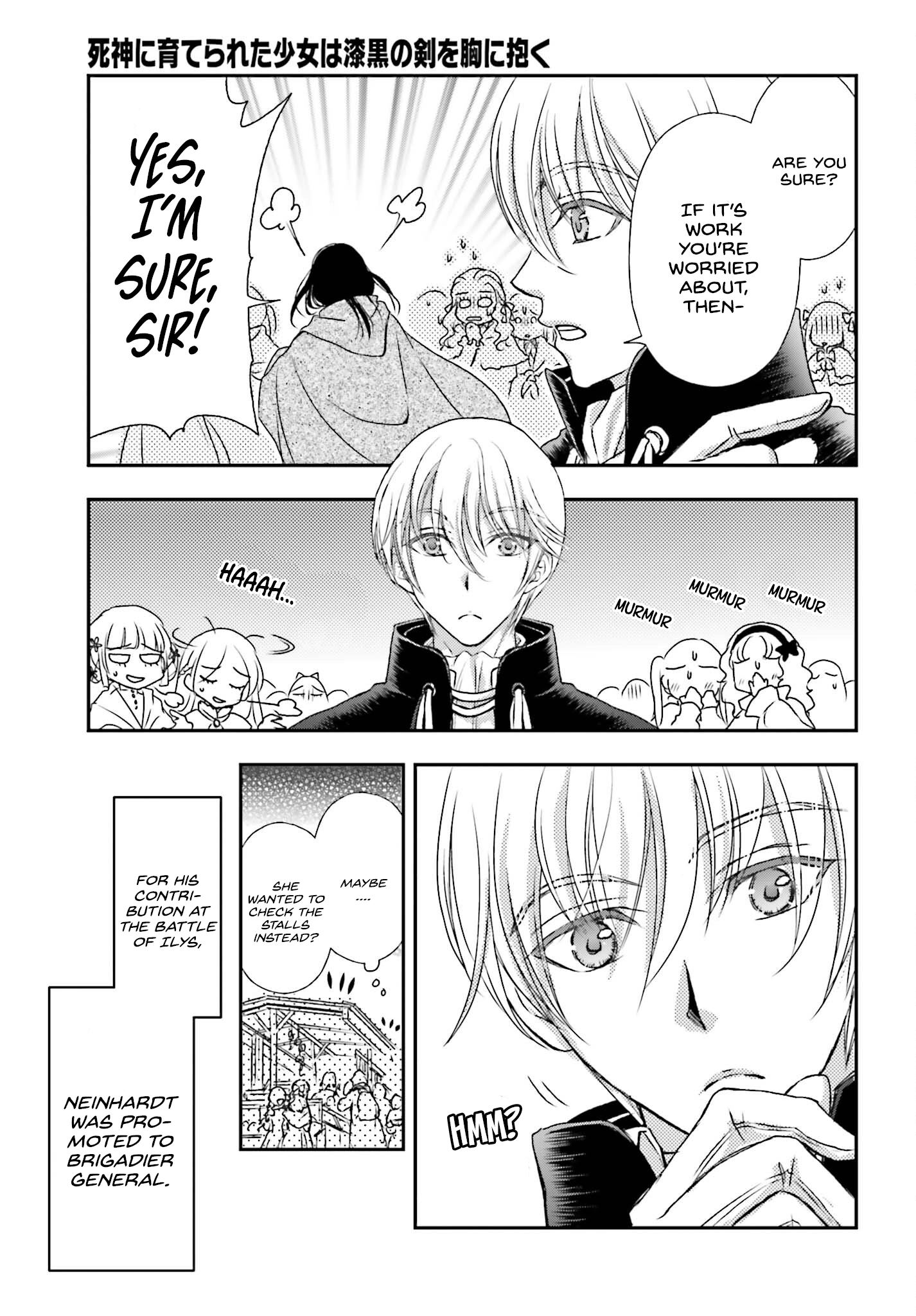 Shinigami ni Sodaterareta Shoujo wa Shikkoku no Tsurugi o Mune ni Idaku Chapter 41 page 5 - 