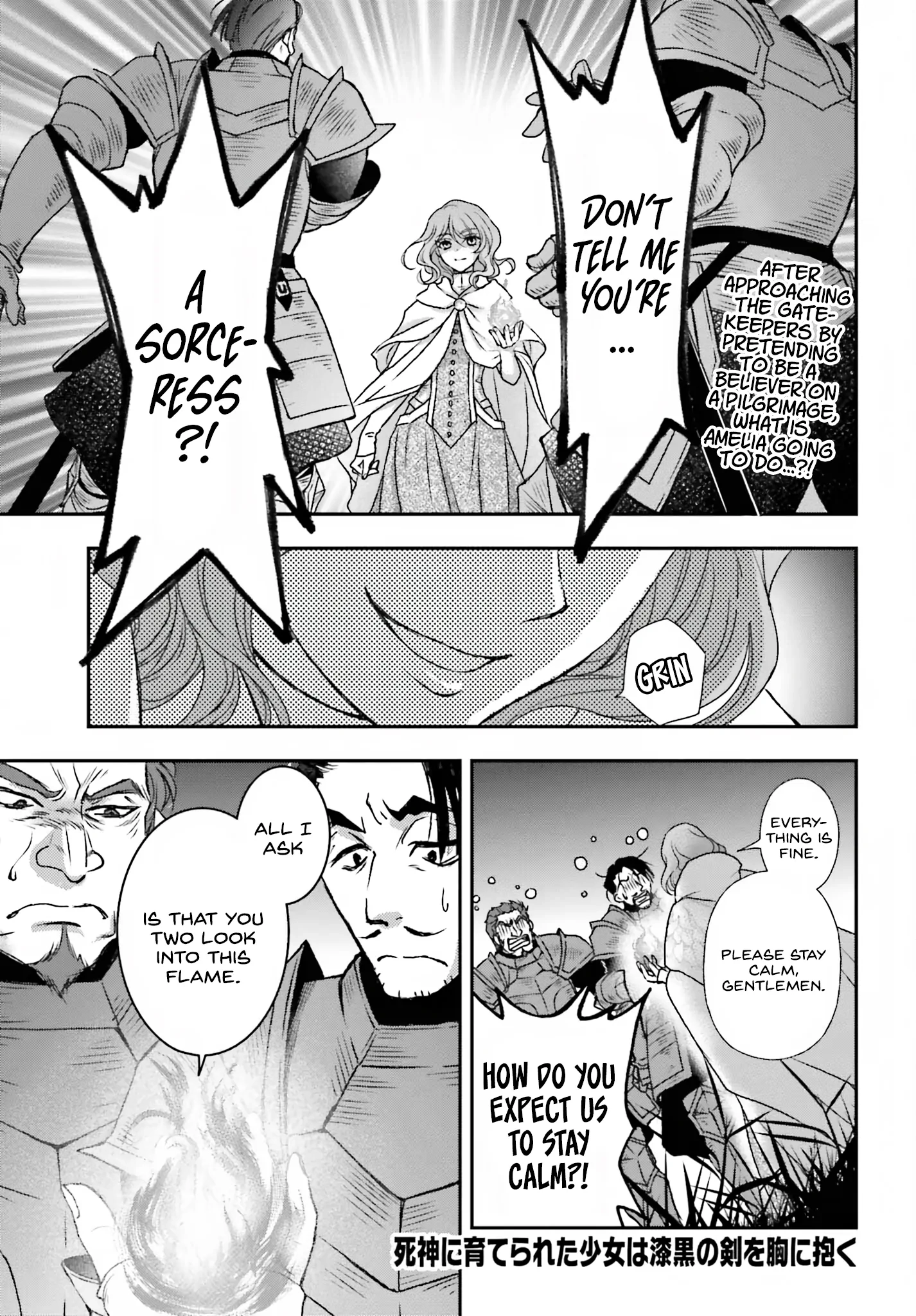 Shinigami ni Sodaterareta Shoujo wa Shikkoku no Tsurugi o Mune ni Idaku Chapter 43 page 1 - 