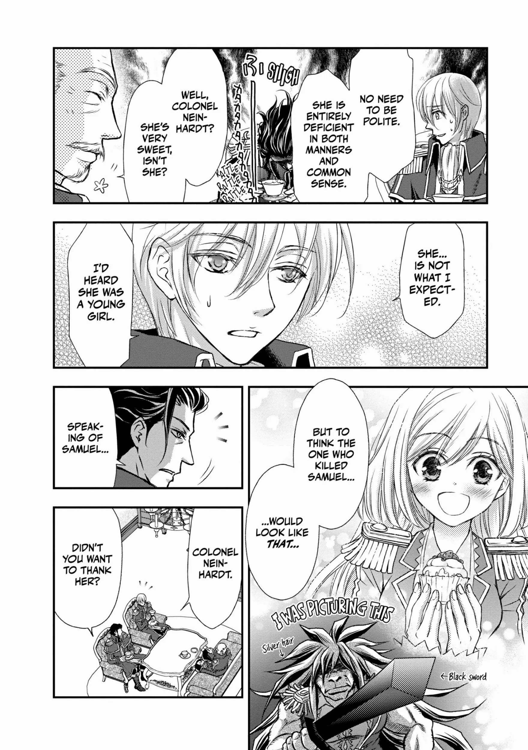 Shinigami ni Sodaterareta Shoujo wa Shikkoku no Tsurugi o Mune ni Idaku Chapter 5 page 14 - 