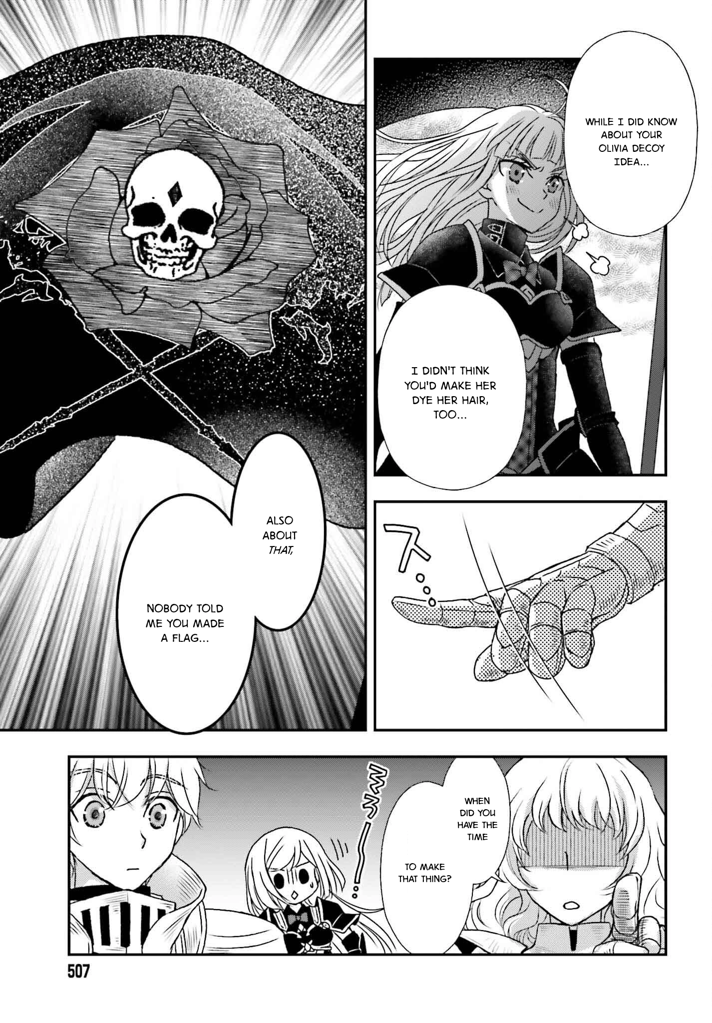 Shinigami ni Sodaterareta Shoujo wa Shikkoku no Tsurugi o Mune ni Idaku Chapter 50 page 3 - 