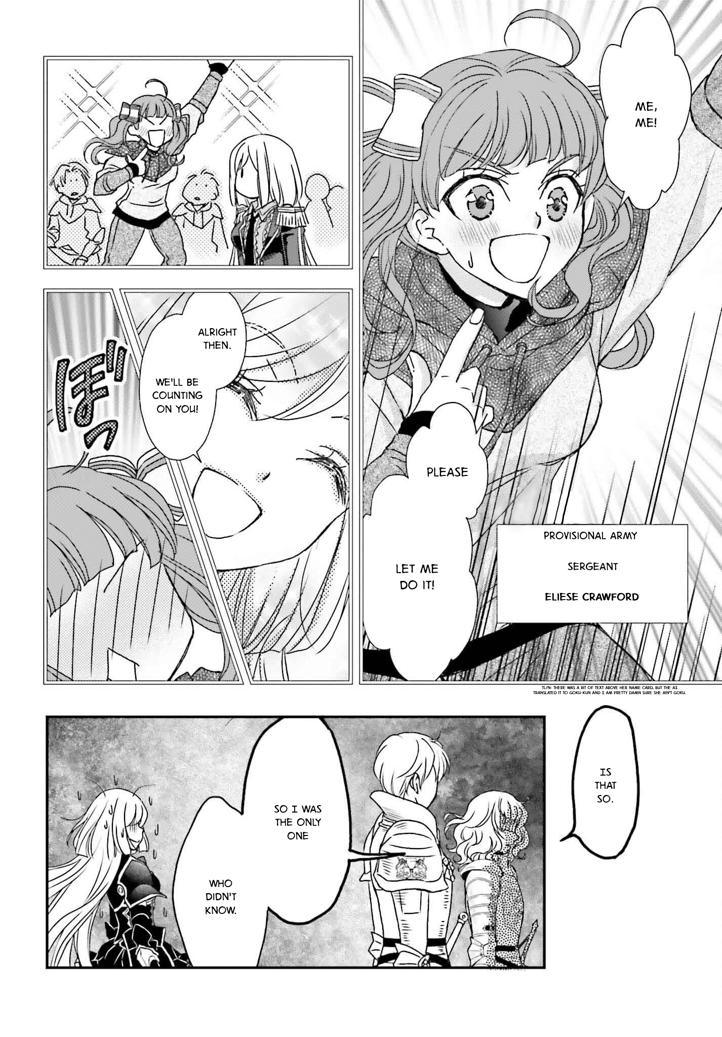 Shinigami ni Sodaterareta Shoujo wa Shikkoku no Tsurugi o Mune ni Idaku Chapter 50 page 6 - 